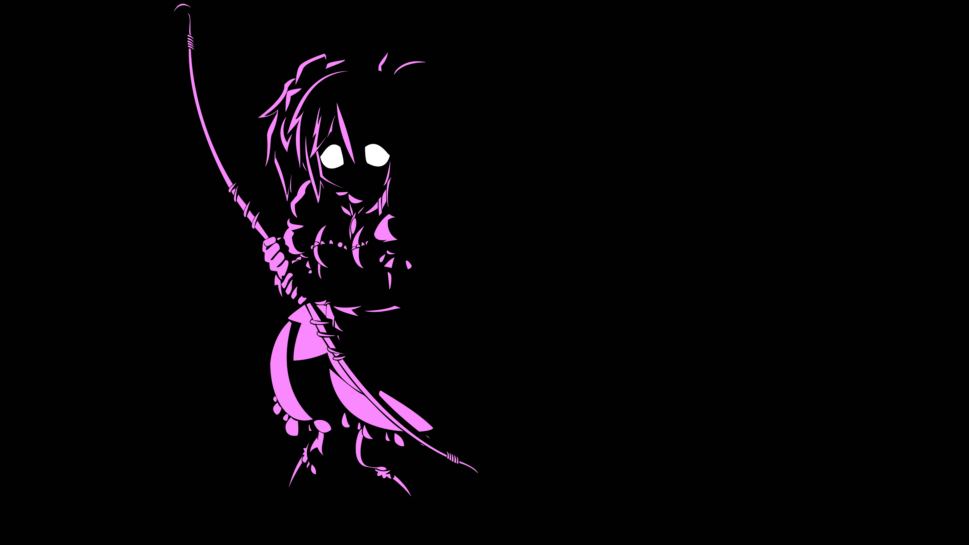 Madoka Magica anime girl with bow HD Wallpaper