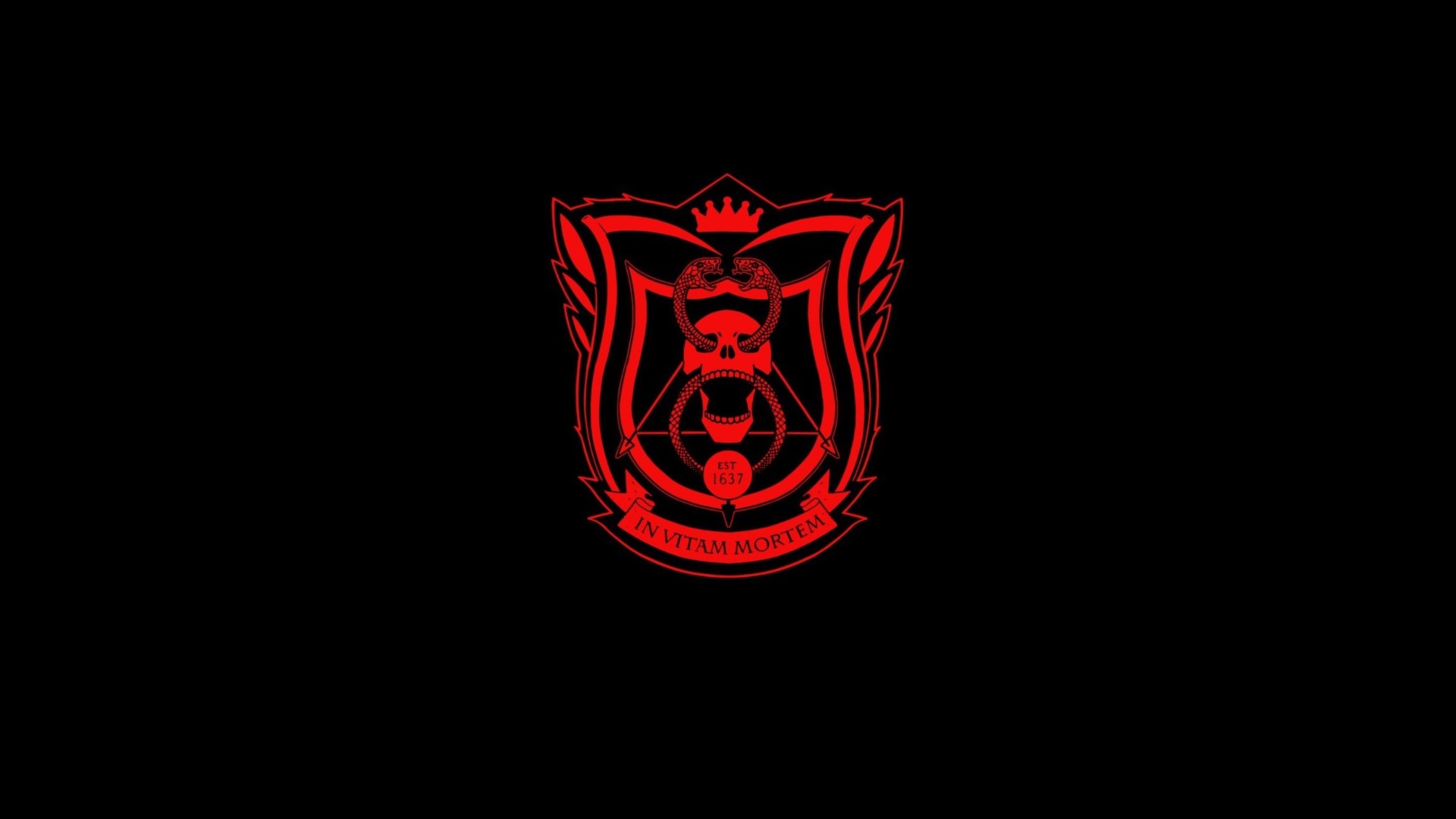 Deadly Class logo with skull and snakes HD Wallpaper