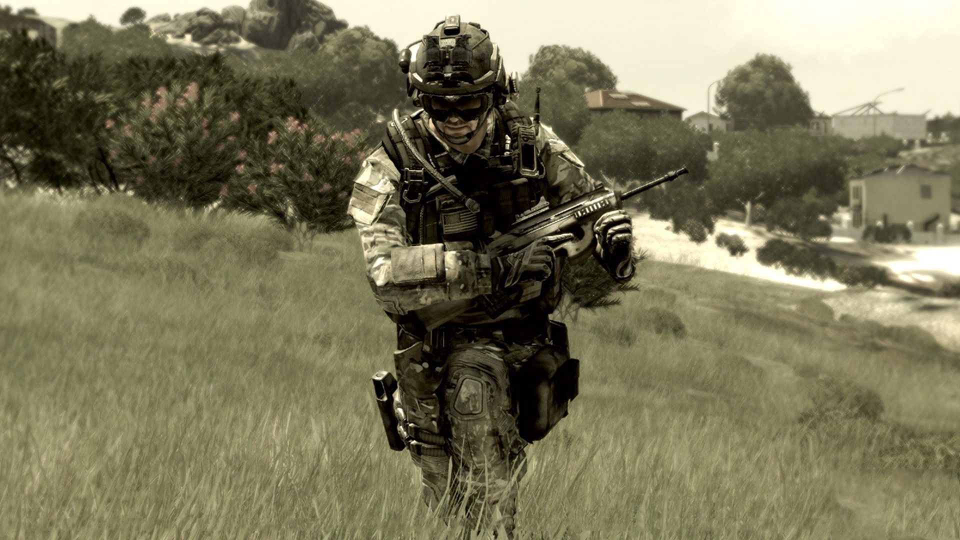 Soldier with weapon in Arma 3 HD Wallpaper