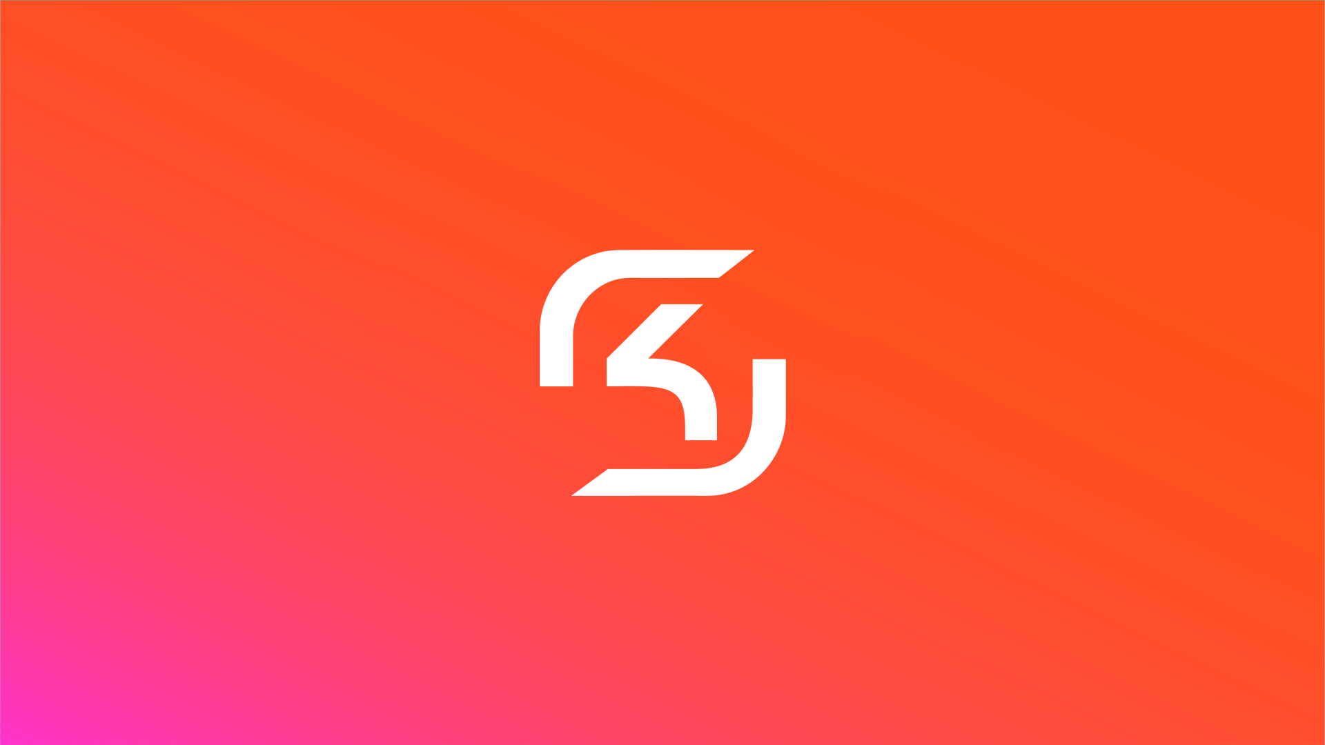 SK Gaming logo on orange background HD Wallpaper