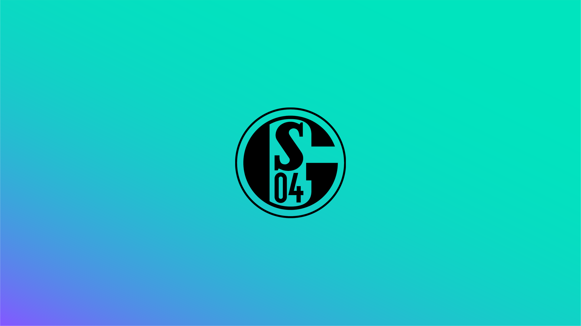 Schalke 04 logo on a gradient background HD Wallpaper
