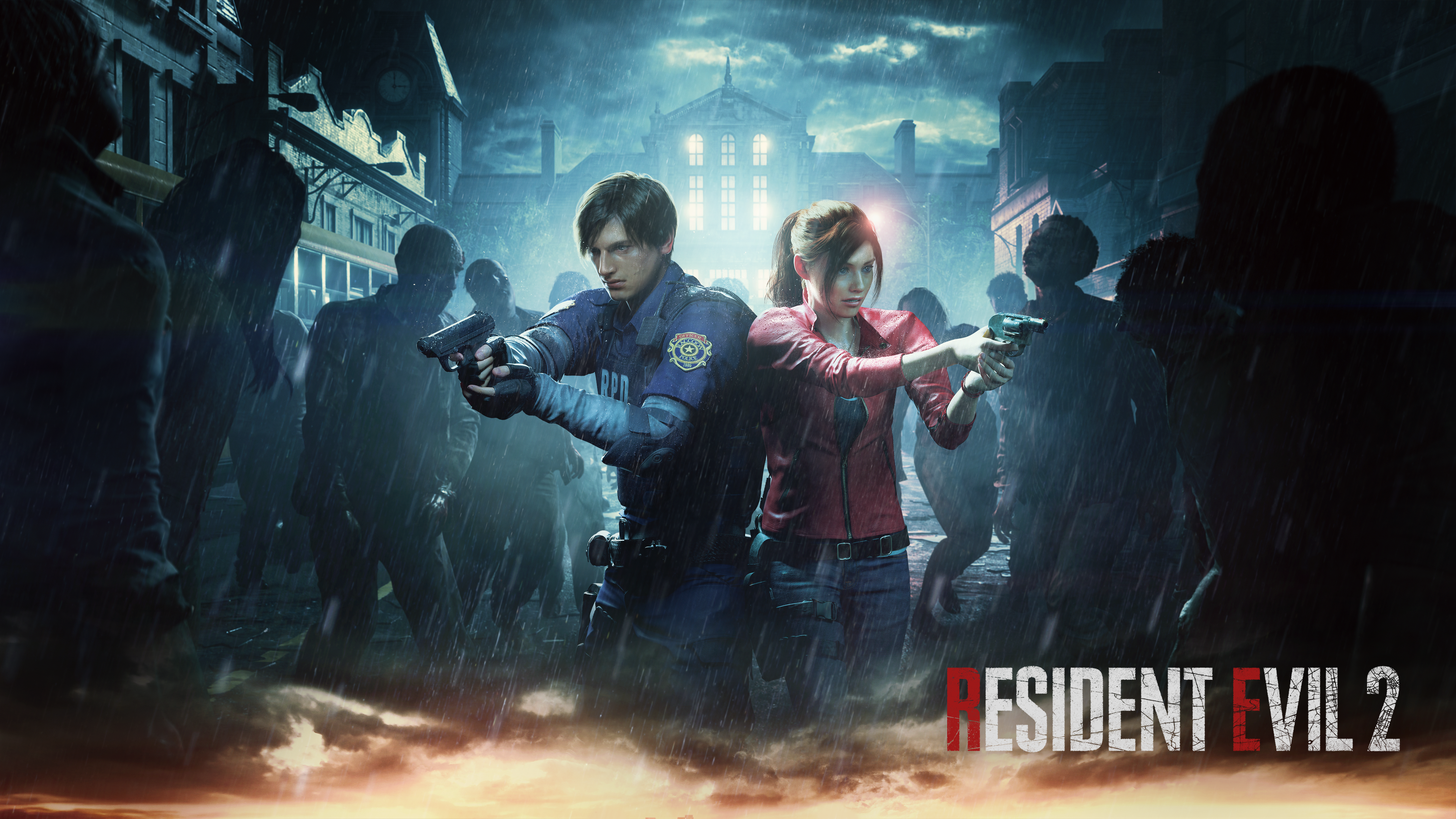 Leon and Claire from Resident Evil 2 Remake in 4K HD Wallpaper