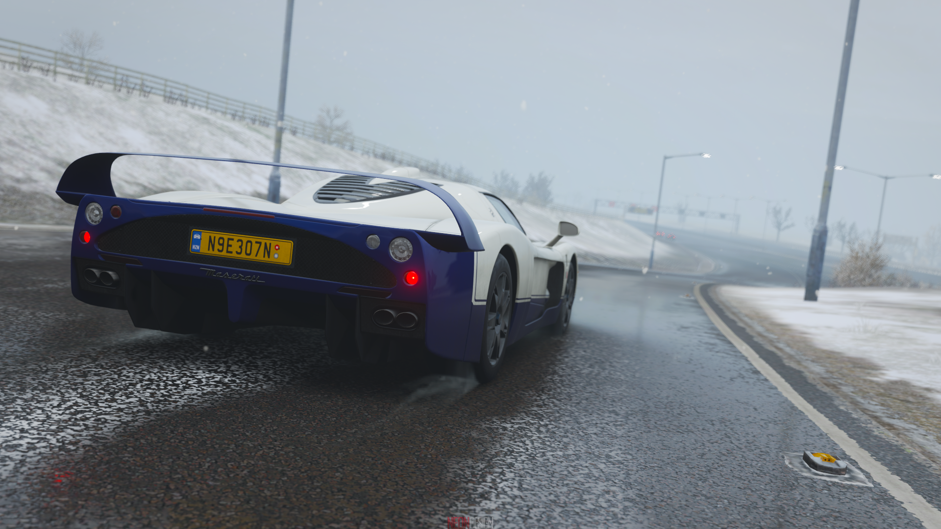 Maserati MC12 Corsa from Forza Horizon 4 in winter HD Wallpaper