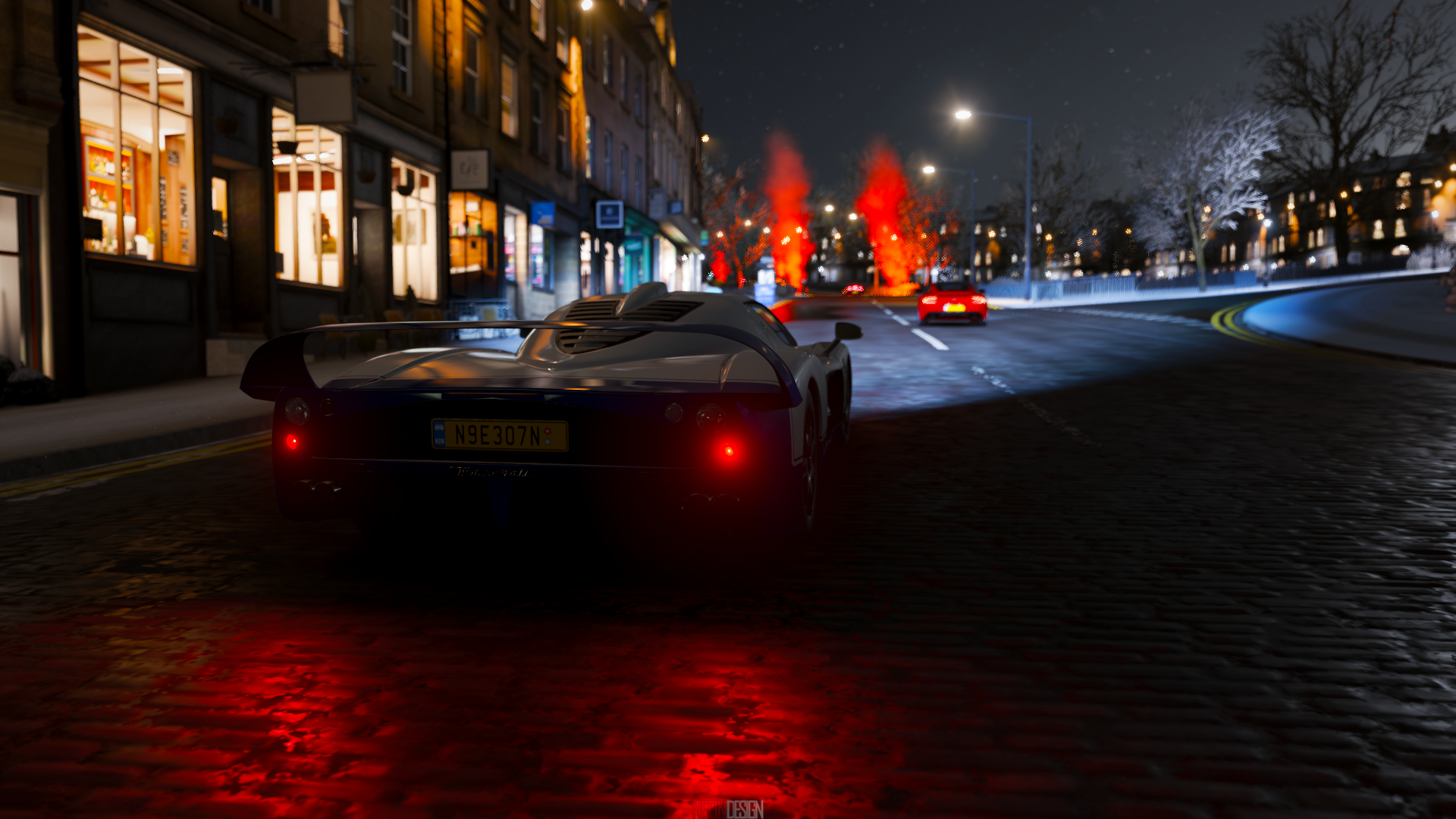 Car driving at night in Forza Horizon 4 HD Wallpaper