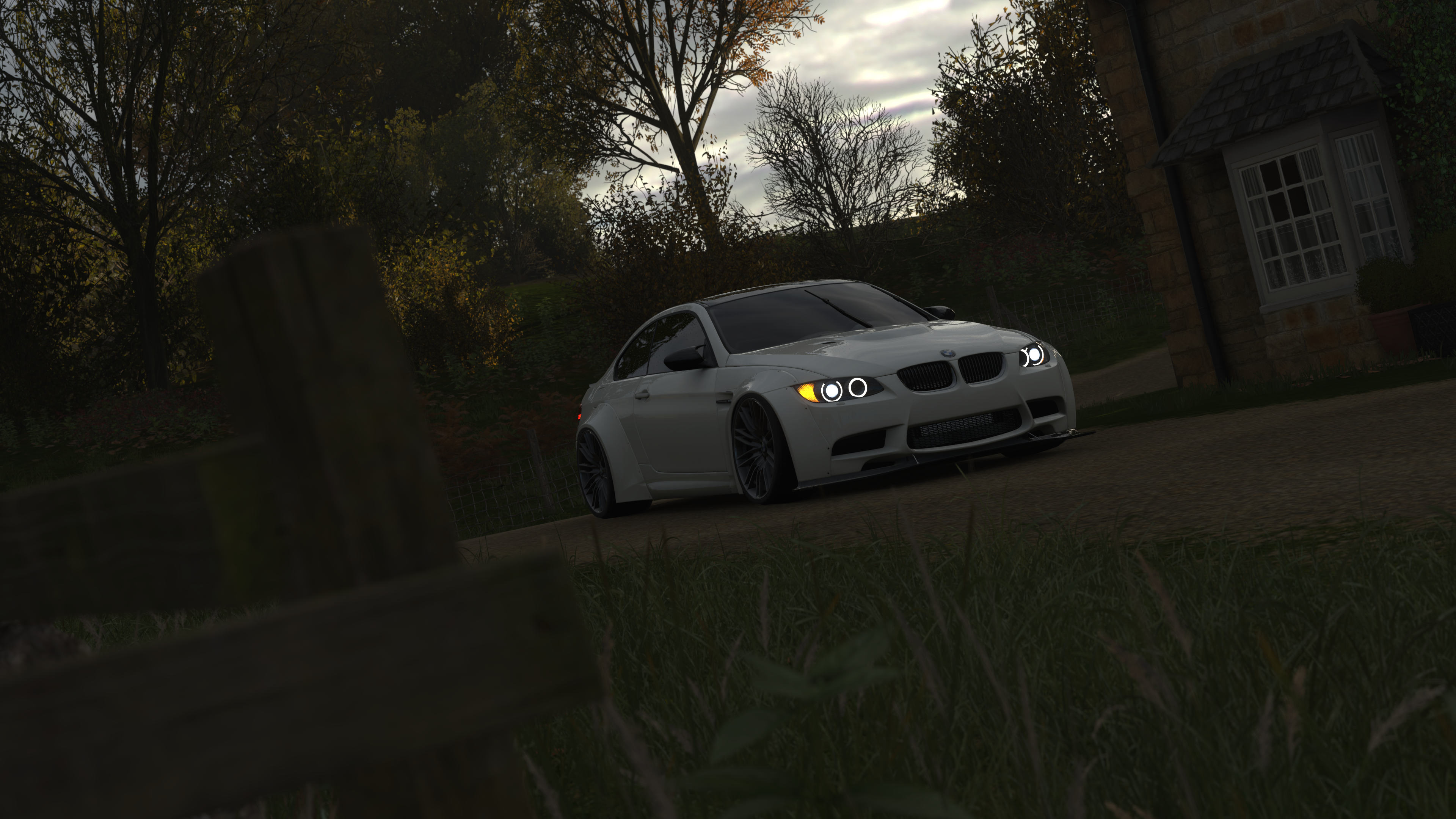 White BMW M3 from Forza Horizon 4 HD Wallpaper