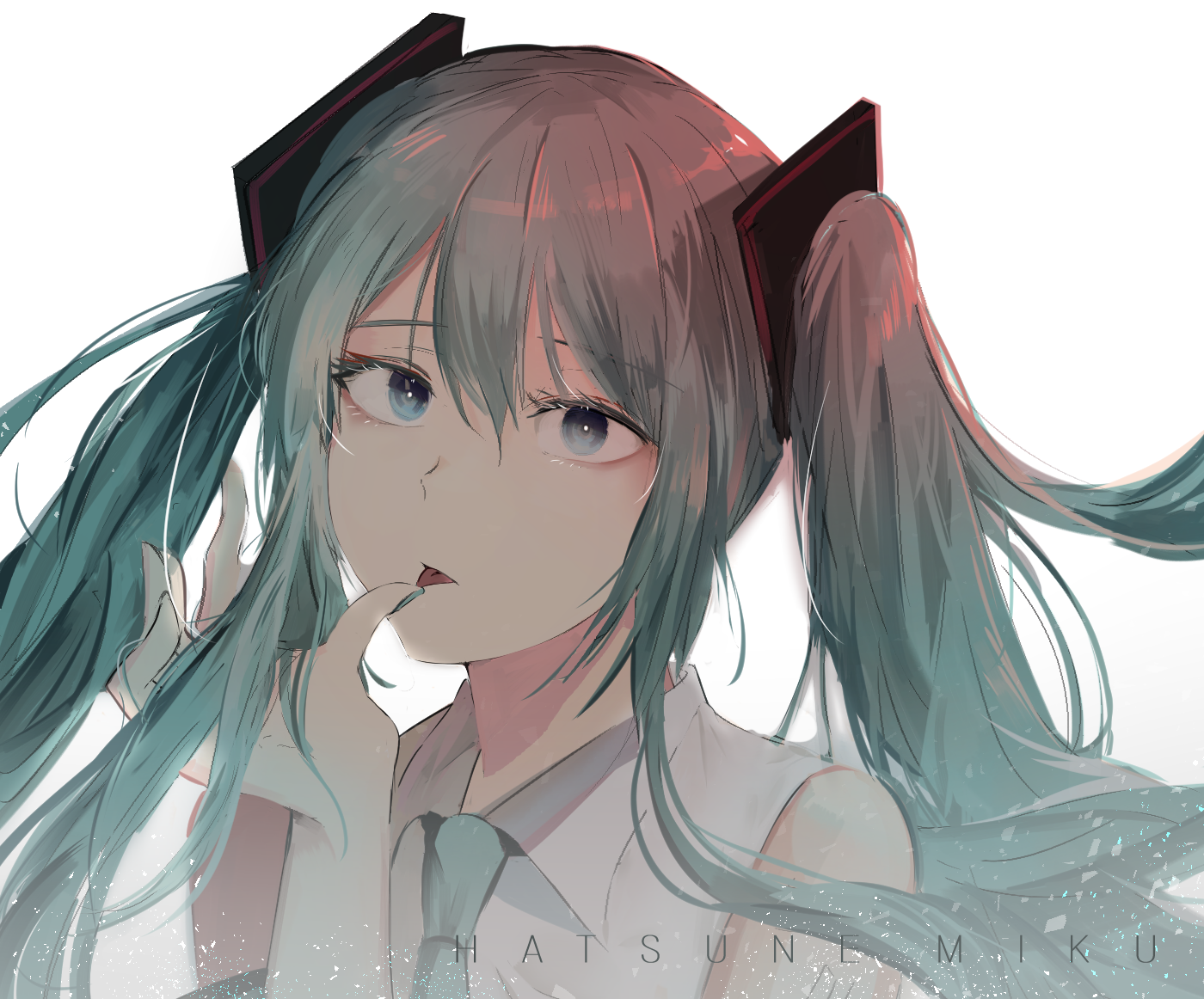 Hatsune Miku anime girl with twintails HD Wallpaper