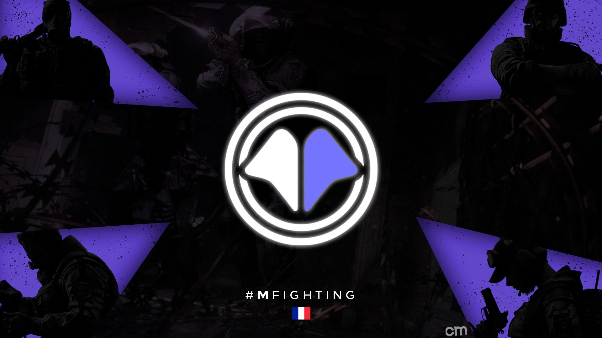 MFighting logo with French flag HD Wallpaper