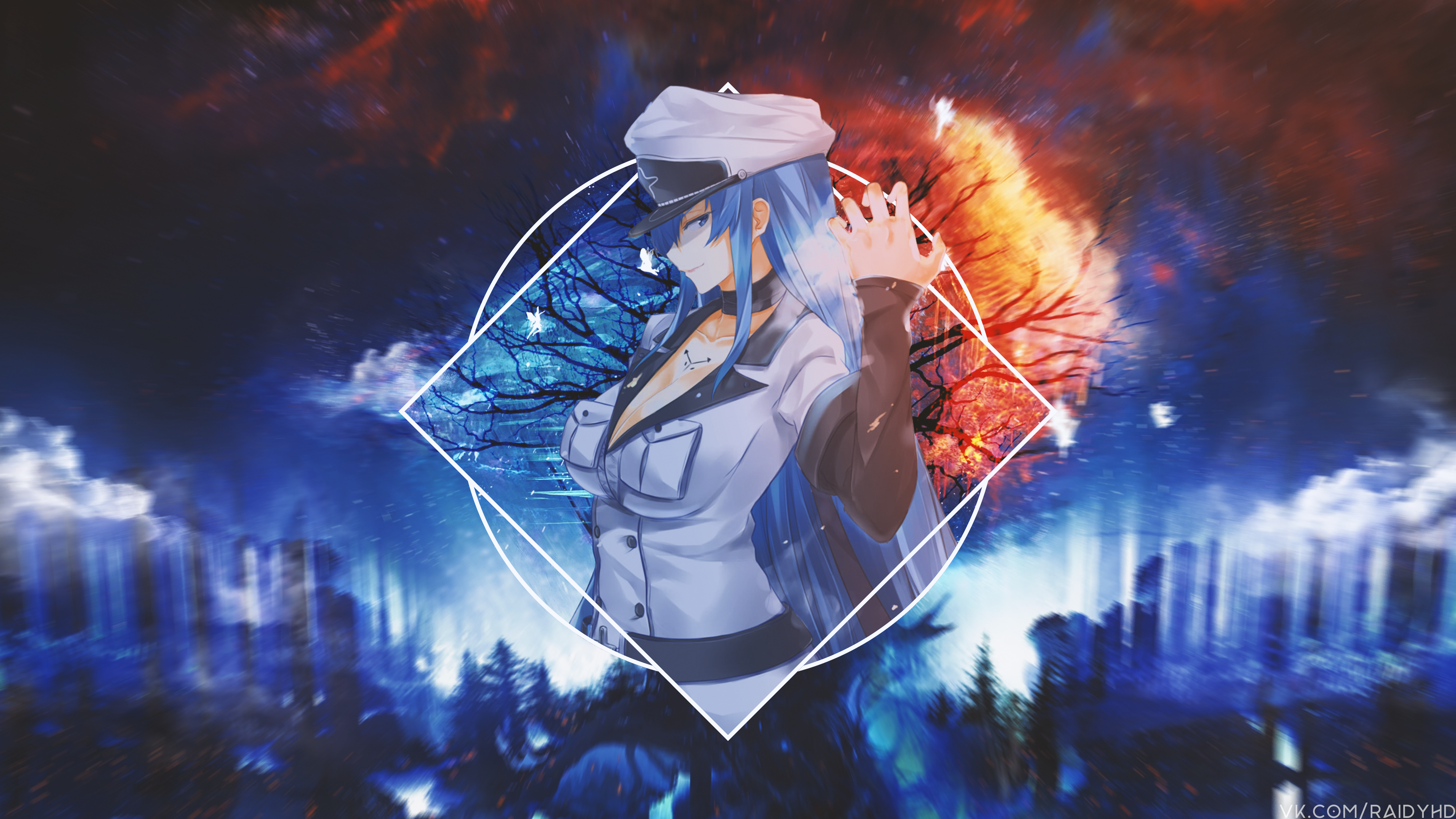 4K Esdeath from Akame ga Kill! anime wallpaper HD Wallpaper