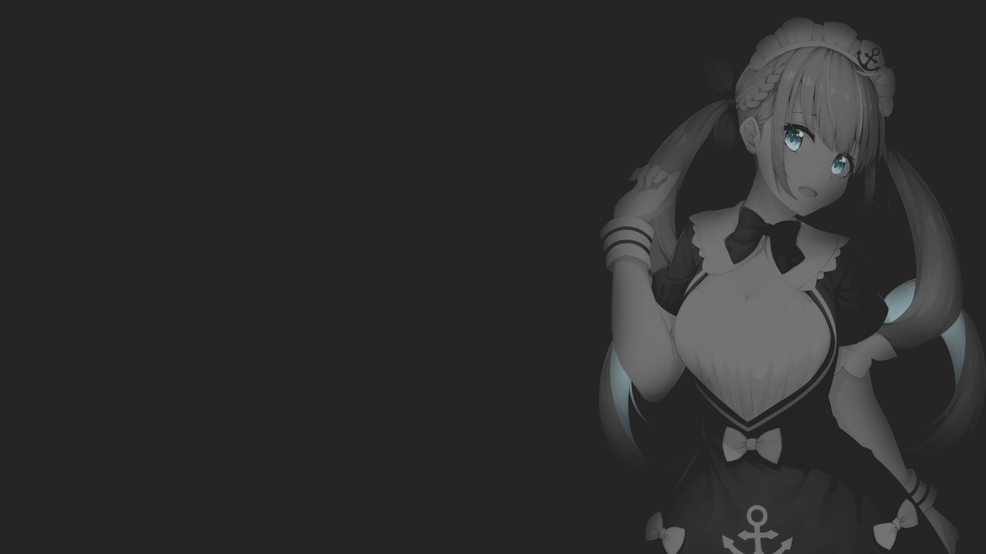Minato Aqua from Hololive in a maid outfit HD Wallpaper