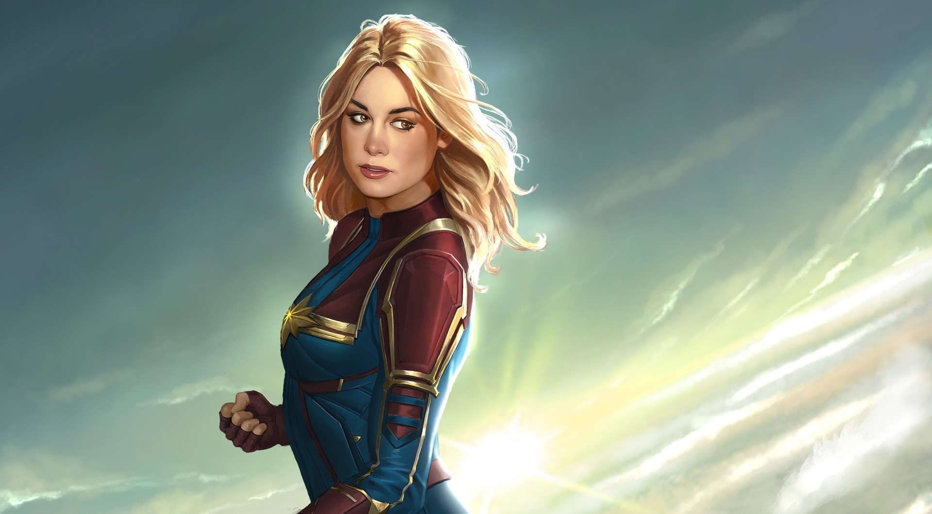 Captain Marvel artwork HD Wallpaper