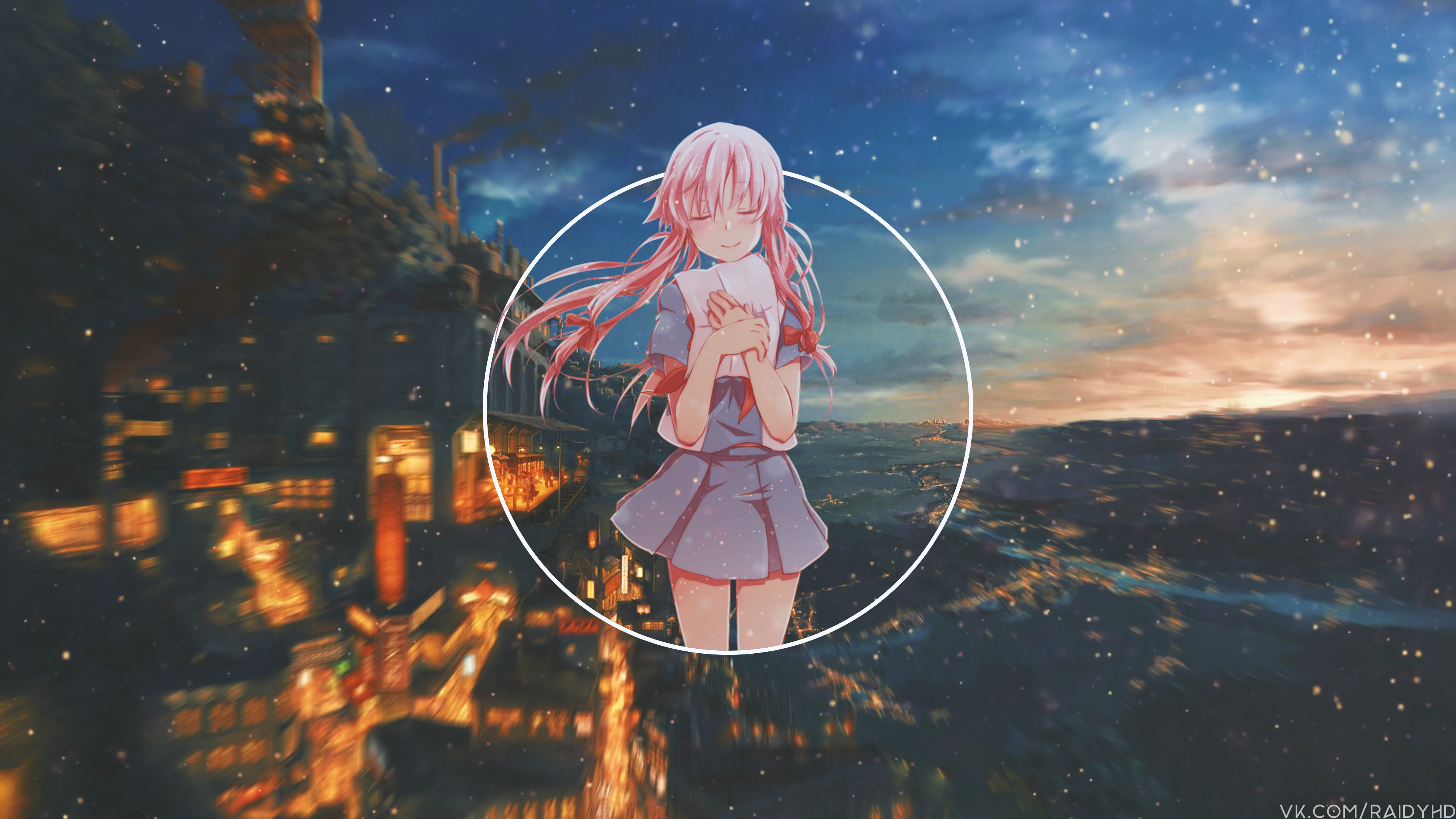 Gasai Yuno from Mirai Nikki 4K HD Wallpaper