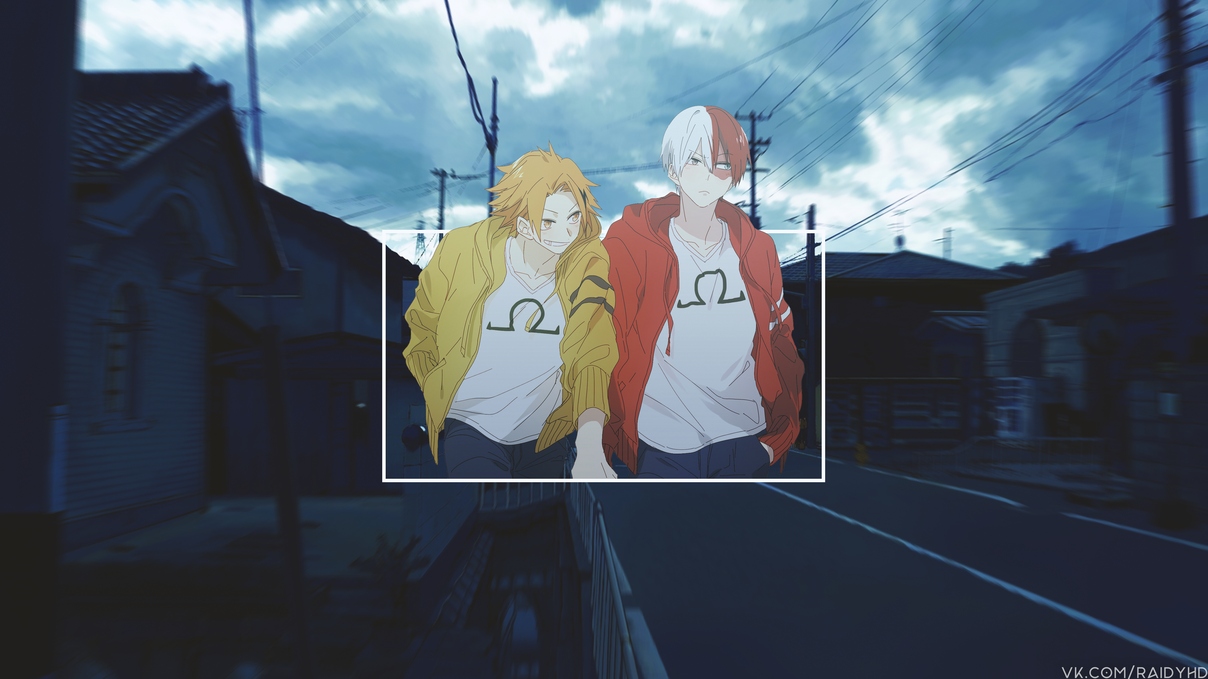 Kaminari Denki and Todoroki Shōto from Boku no Hero Academia HD Wallpaper