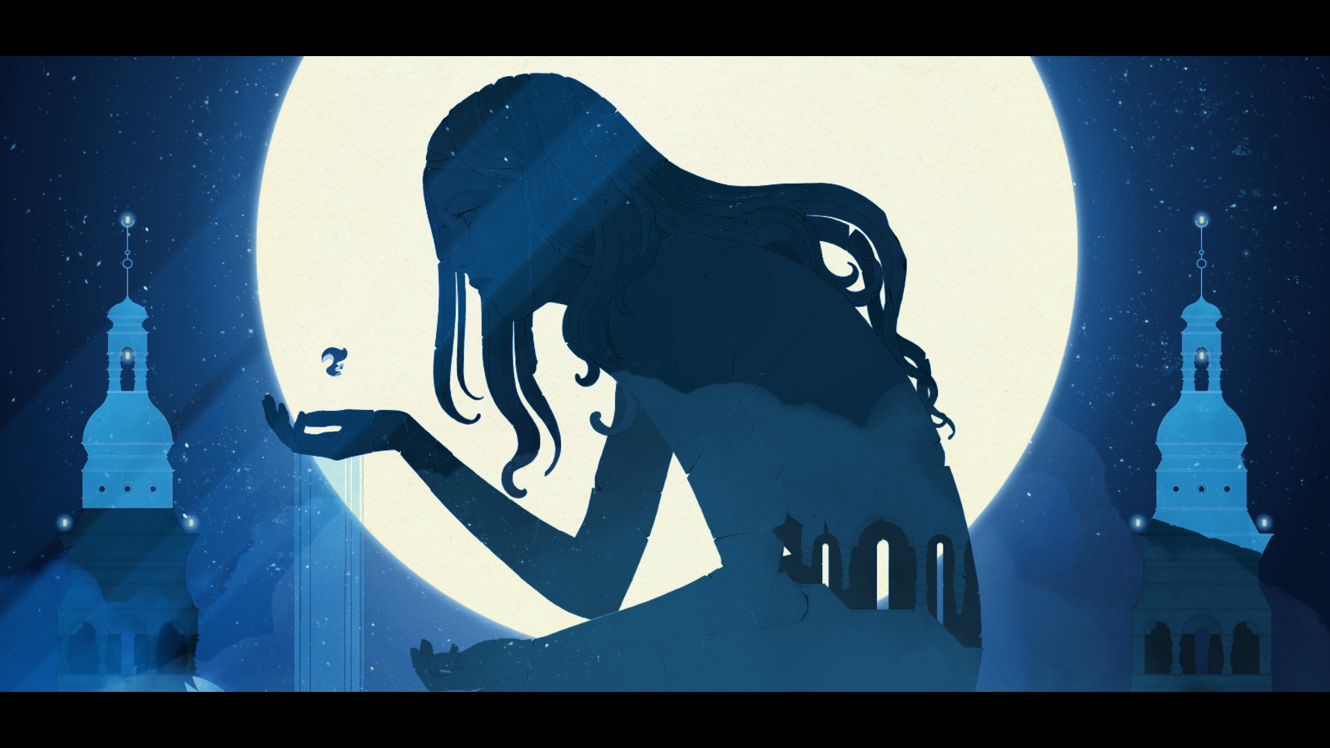Gris from Gris with a small creature HD Wallpaper