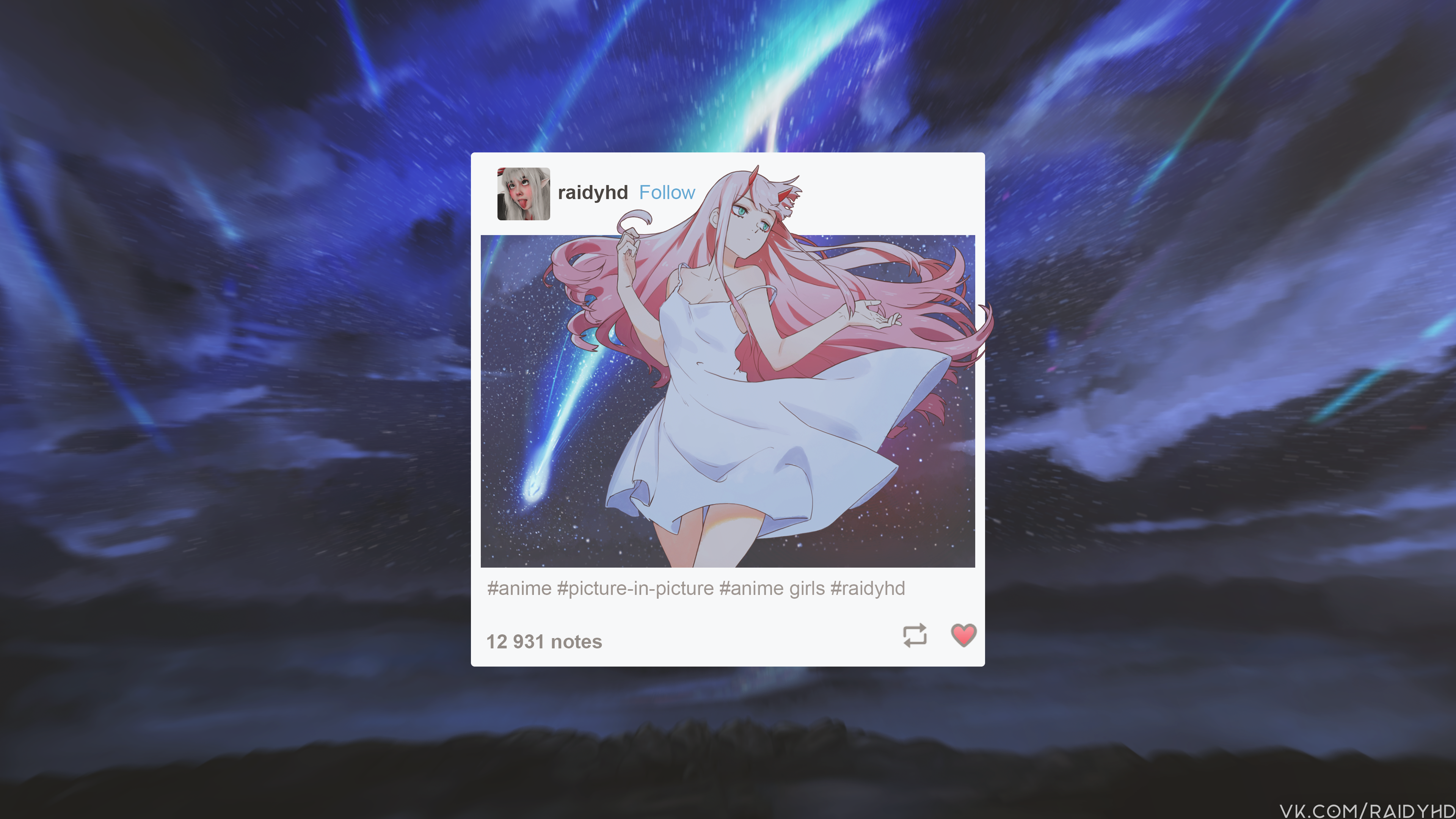 Zero Two from Darling in the FranXX 4K HD Wallpaper