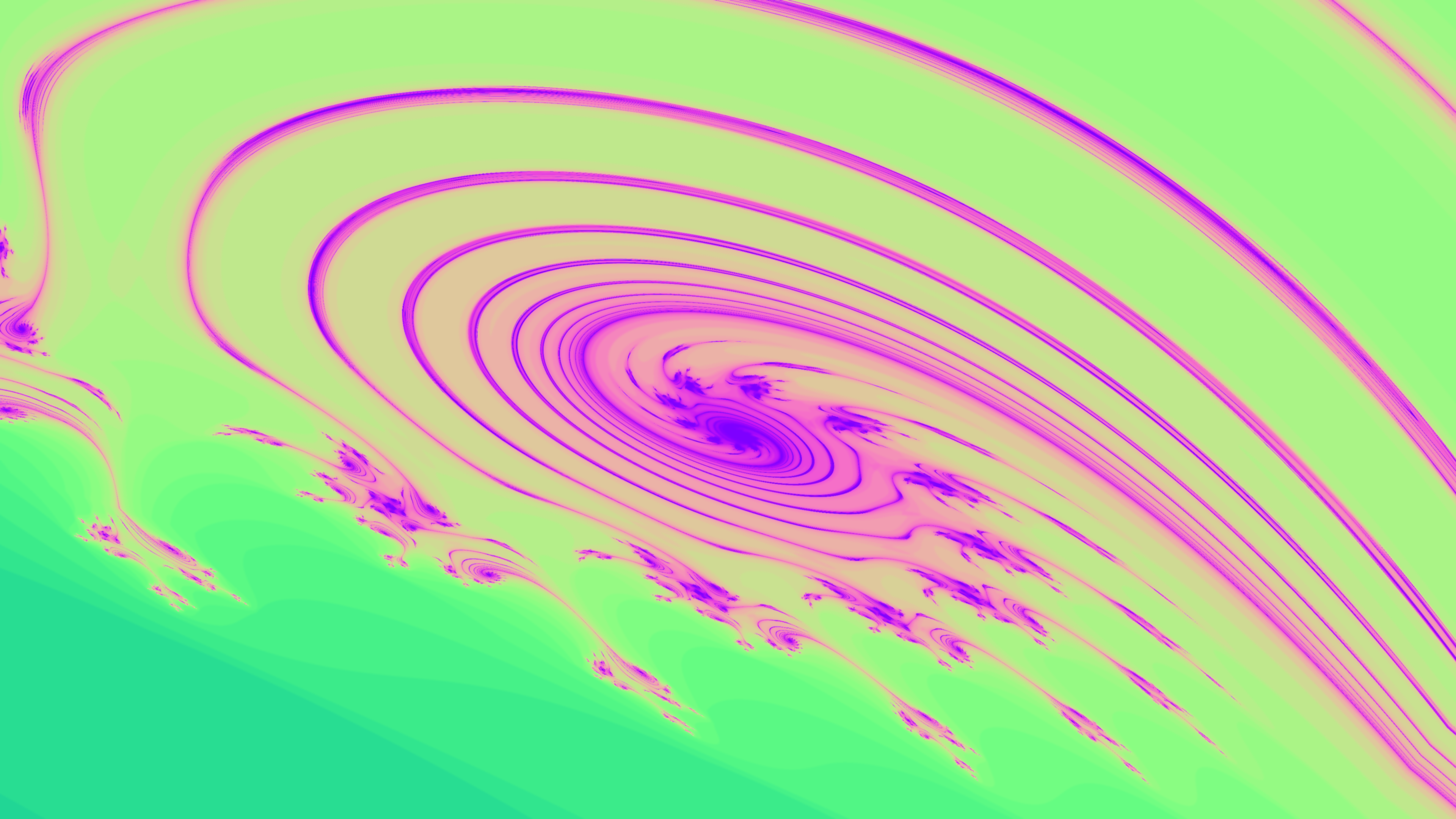 4K fractal abstract shapes HD Wallpaper