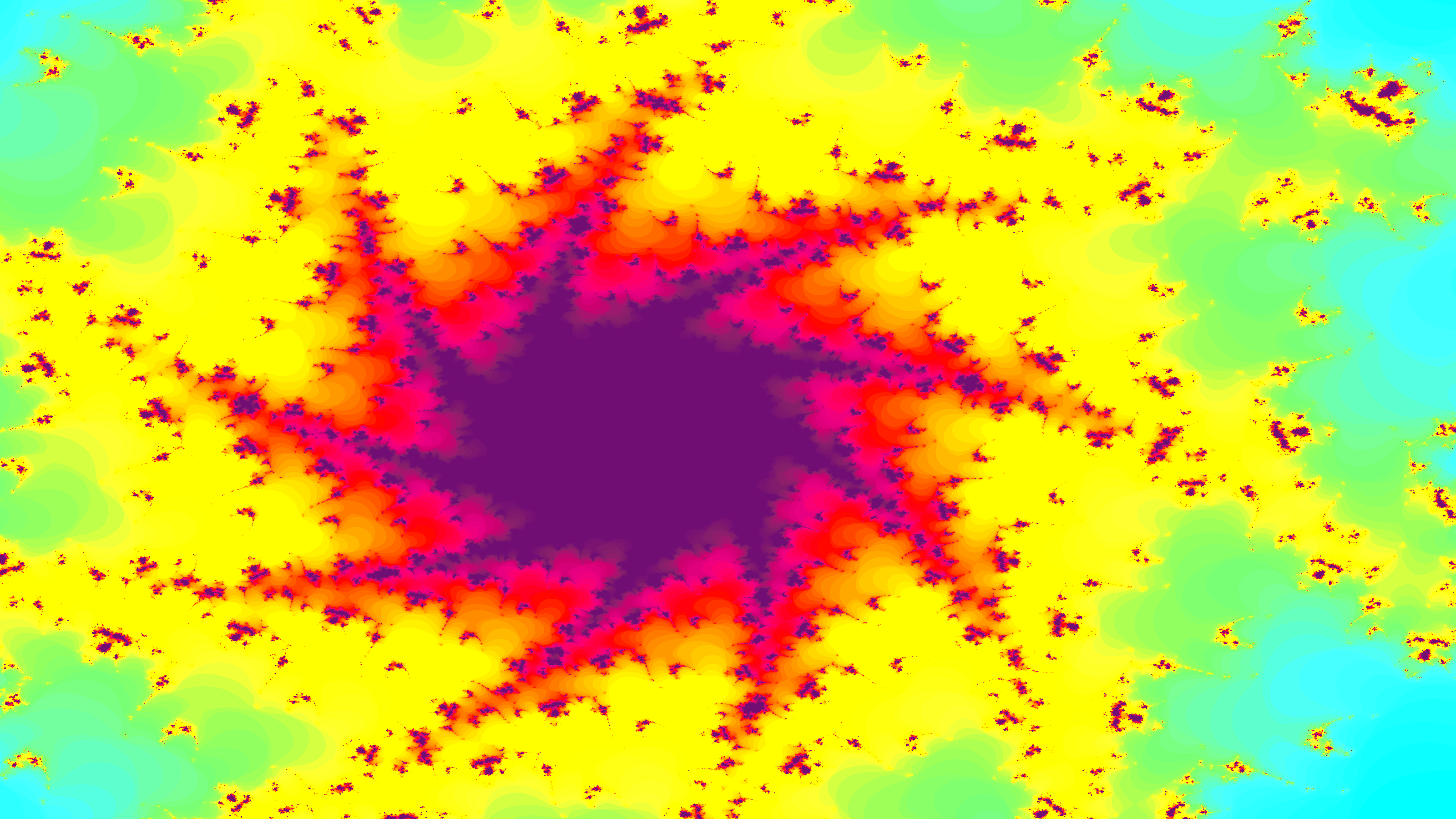 Abstract fractal pattern with vibrant colors HD Wallpaper