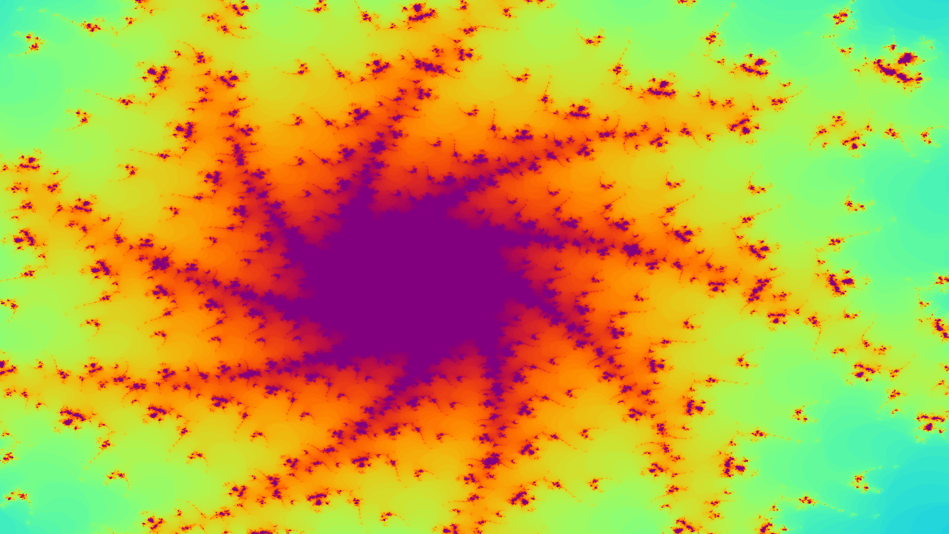Abstract fractal pattern with vibrant colors HD Wallpaper