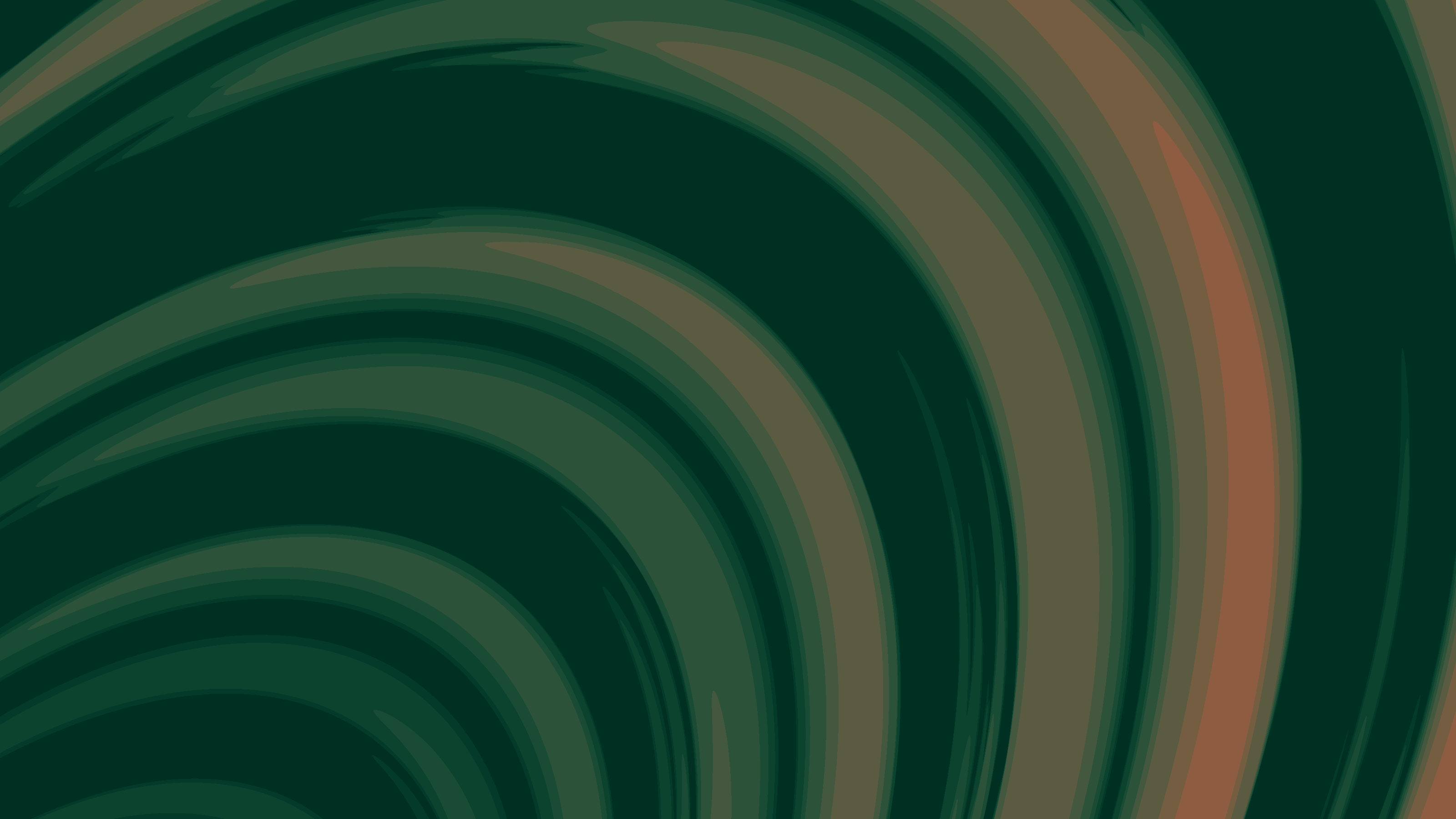 Abstract green and brown swirling shapes HD Wallpaper