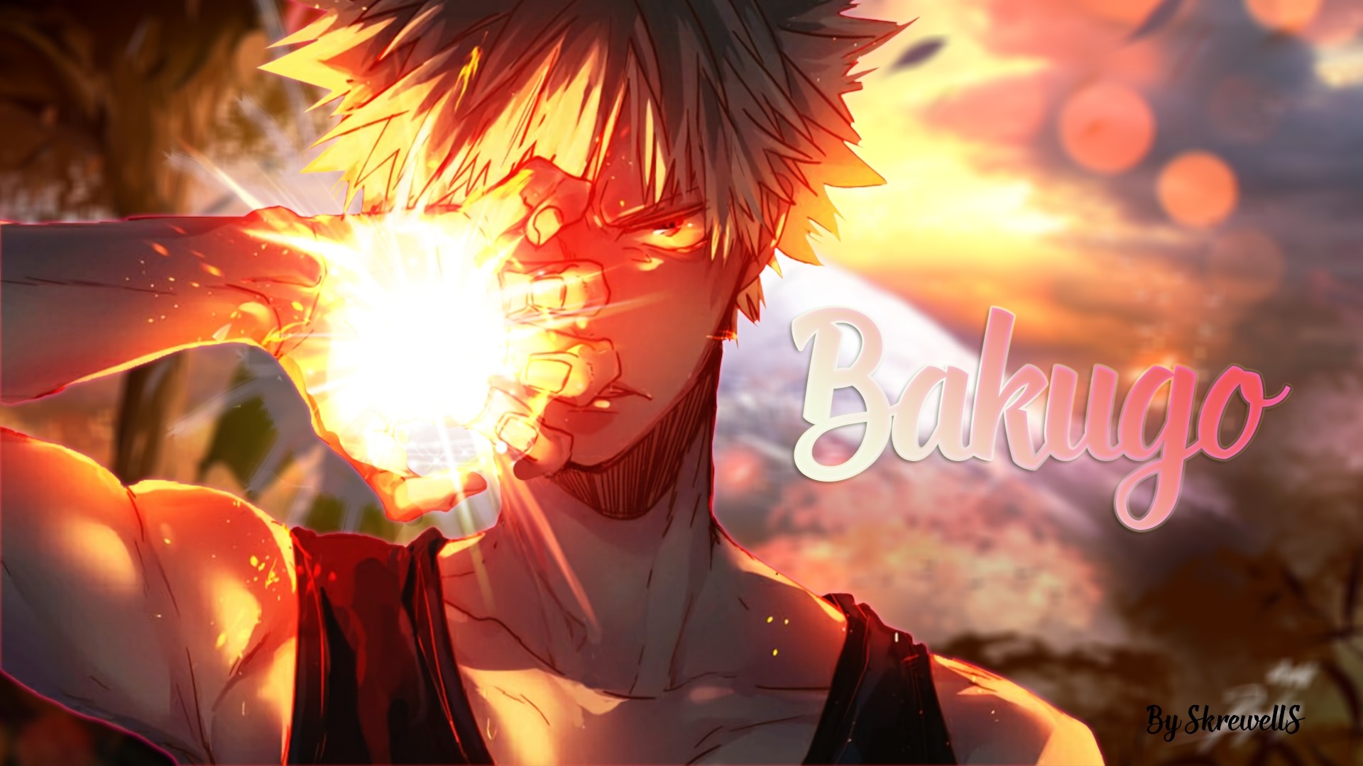 Katsuki Bakugou from Boku no Hero Academia HD Wallpaper
