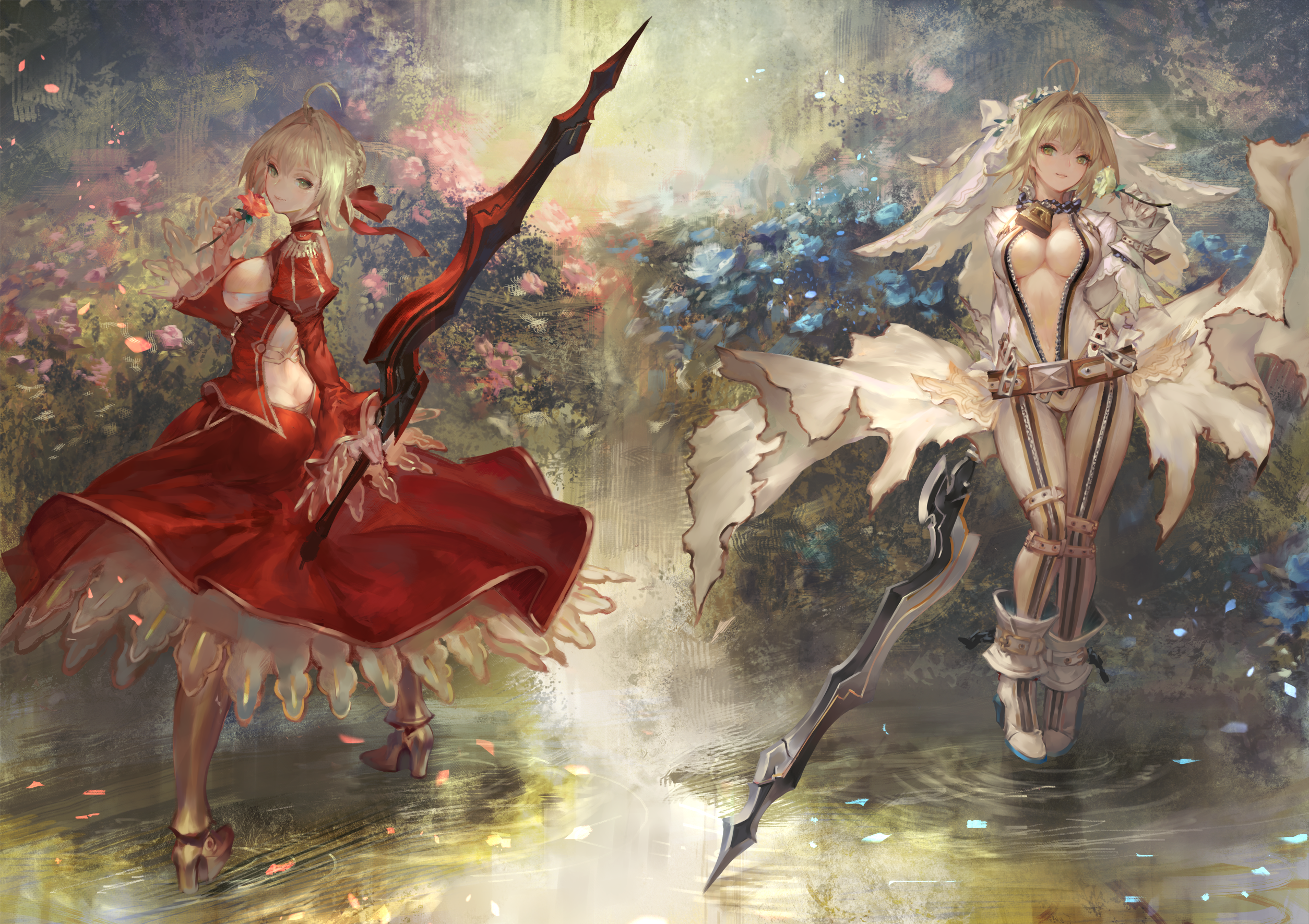 Saber Bride from Fate/Grand Order HD Wallpaper