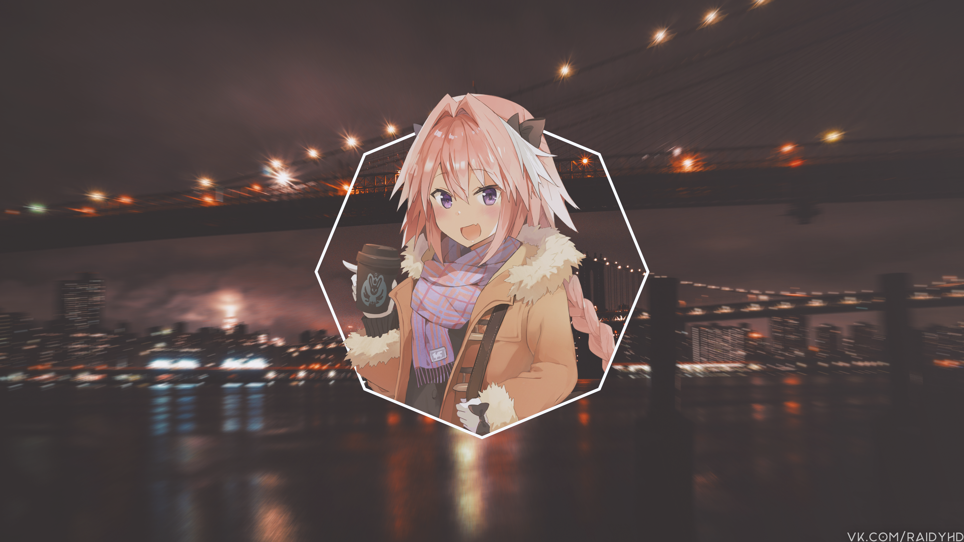 Astolfo from Fate/Apocrypha with coffee HD Wallpaper