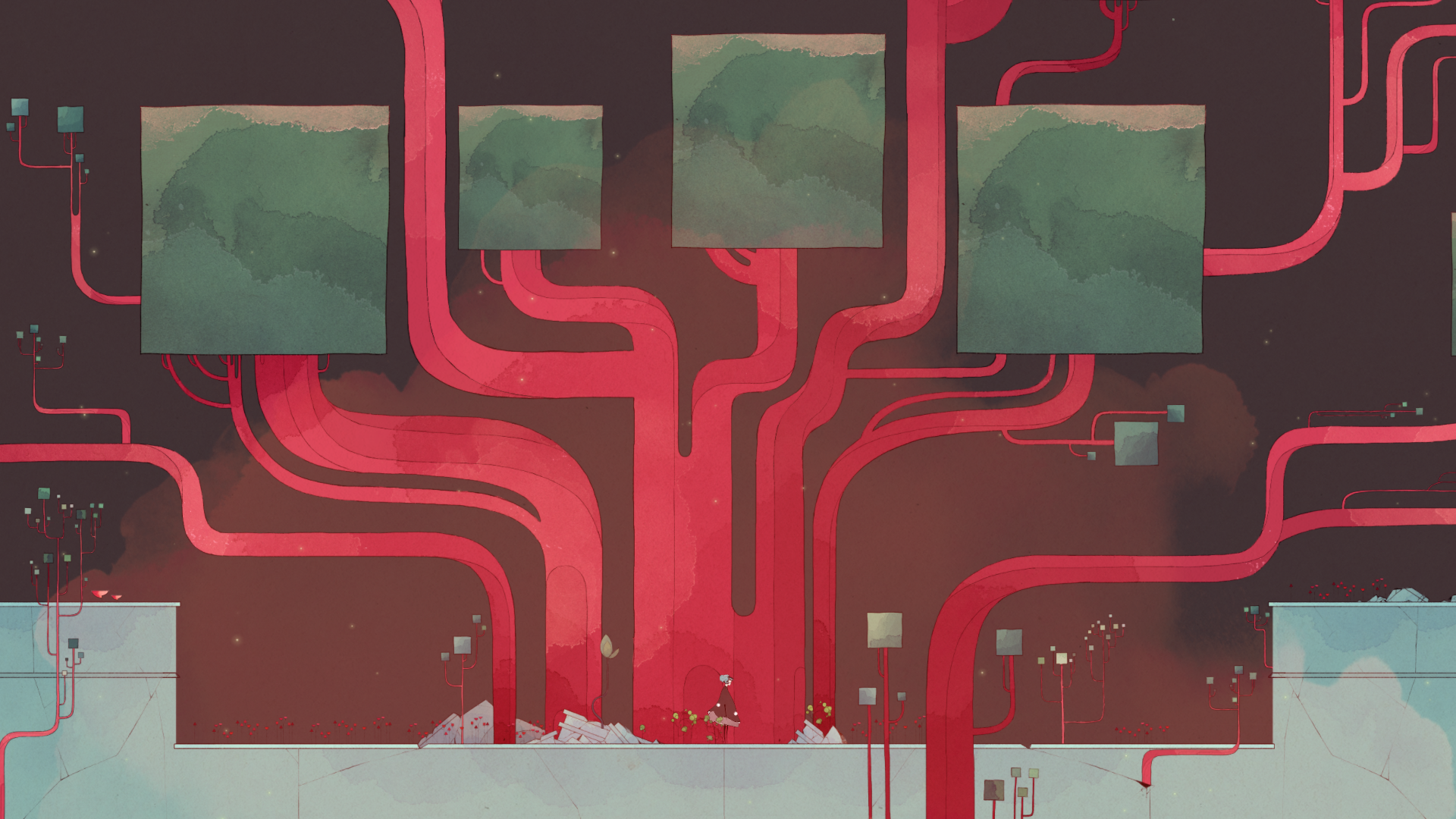 Gris video game art HD Wallpaper