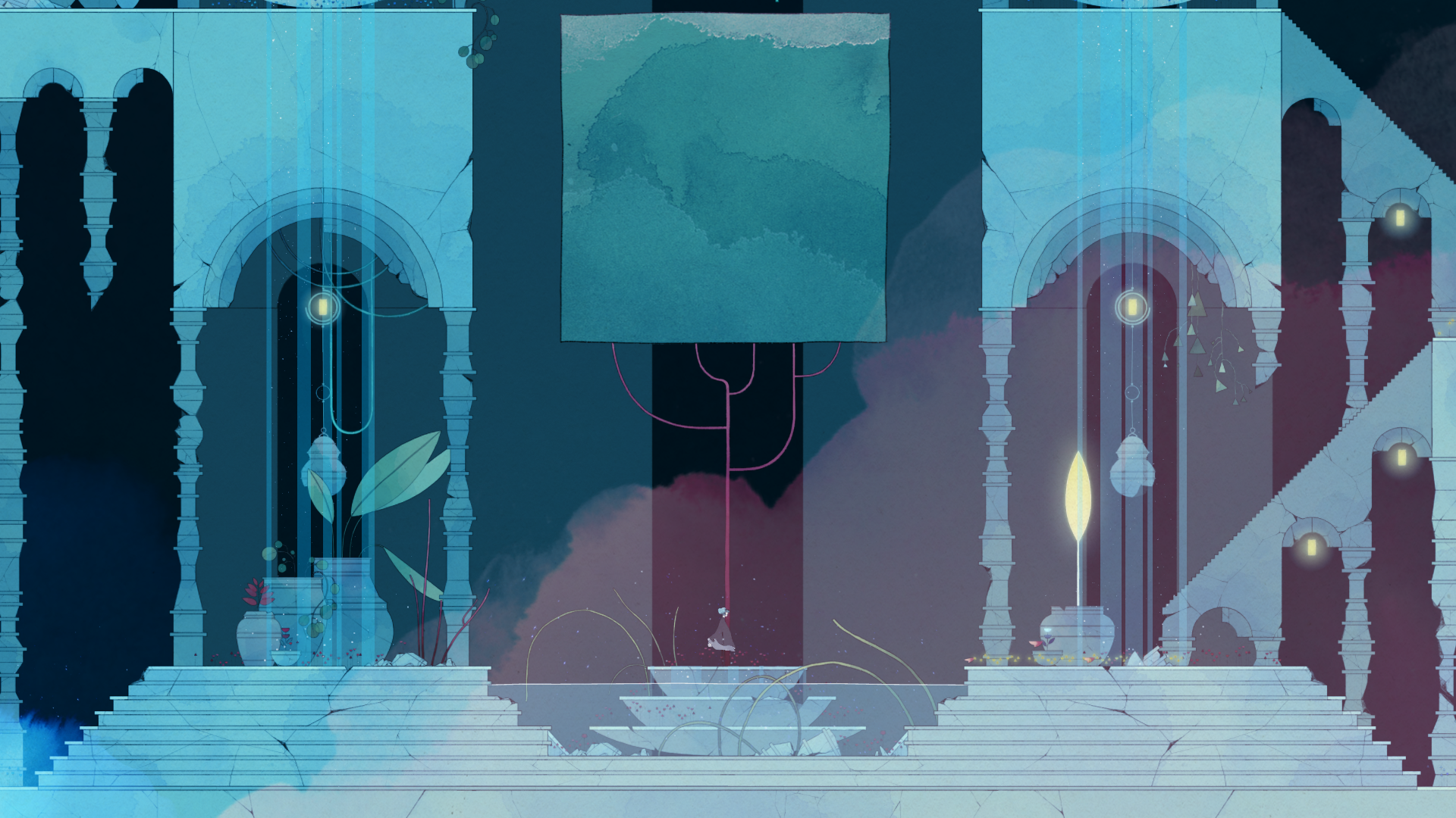 Artwork from the video game Gris HD Wallpaper