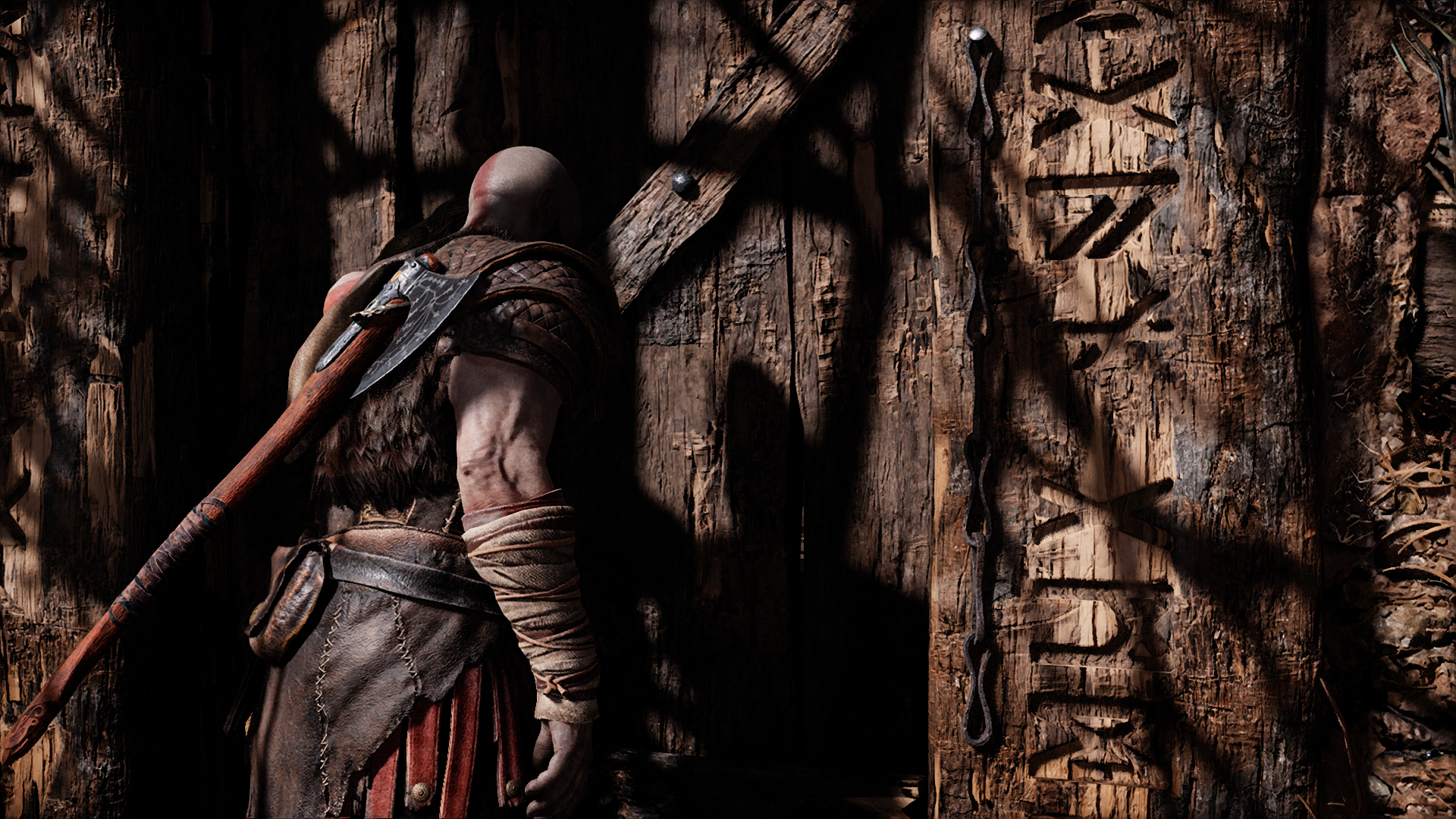Kratos from God of War (2018) with Leviathan Axe HD Wallpaper