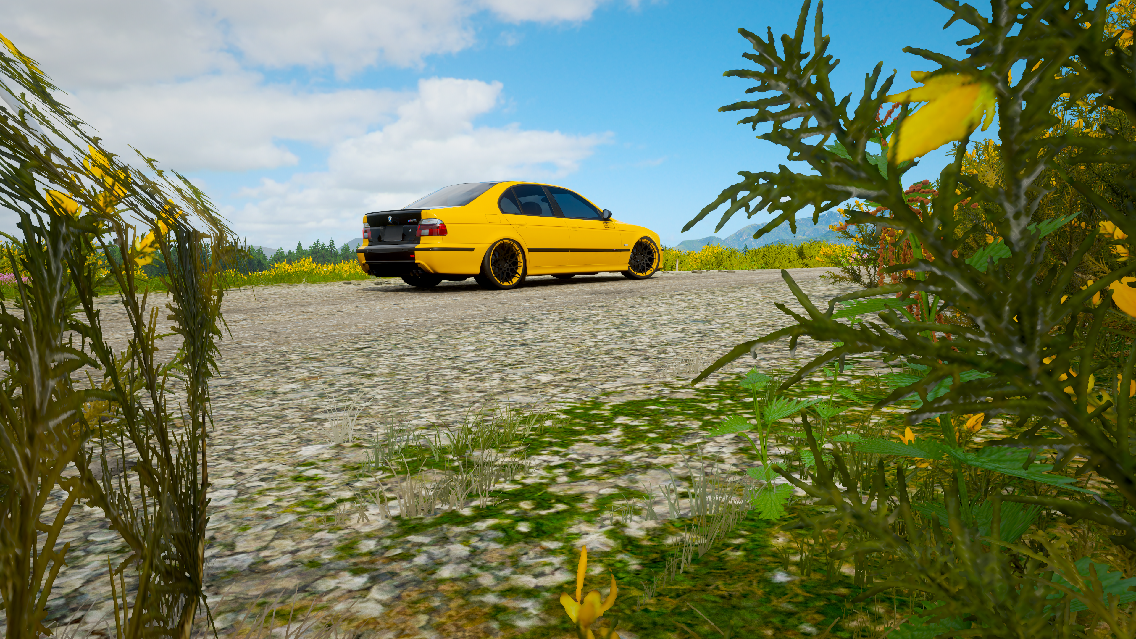 Yellow BMW E39 in Forza Horizon 4 HD Wallpaper