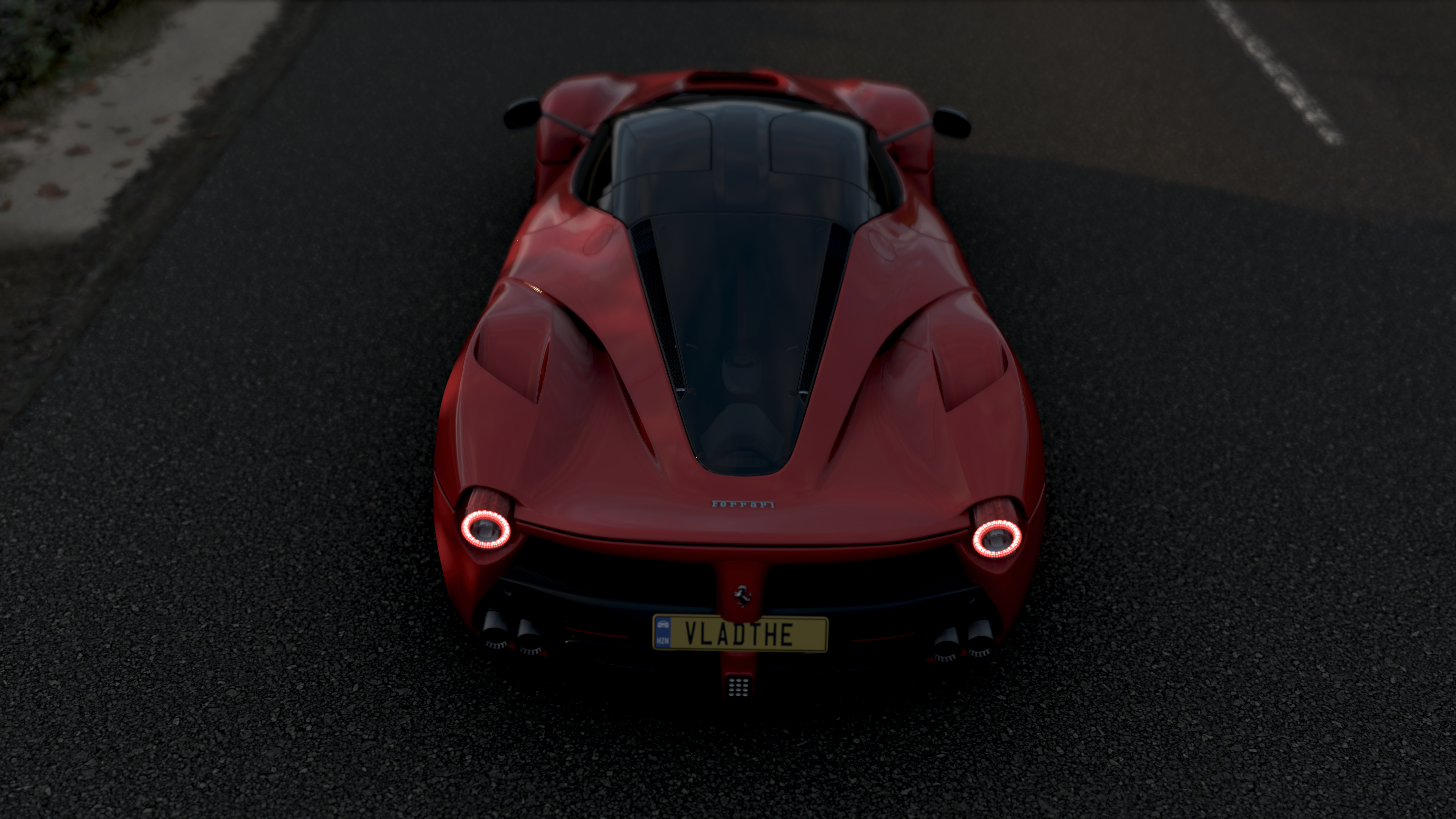 4K screenshot of a red Ferrari from Forza Horizon 4 HD Wallpaper