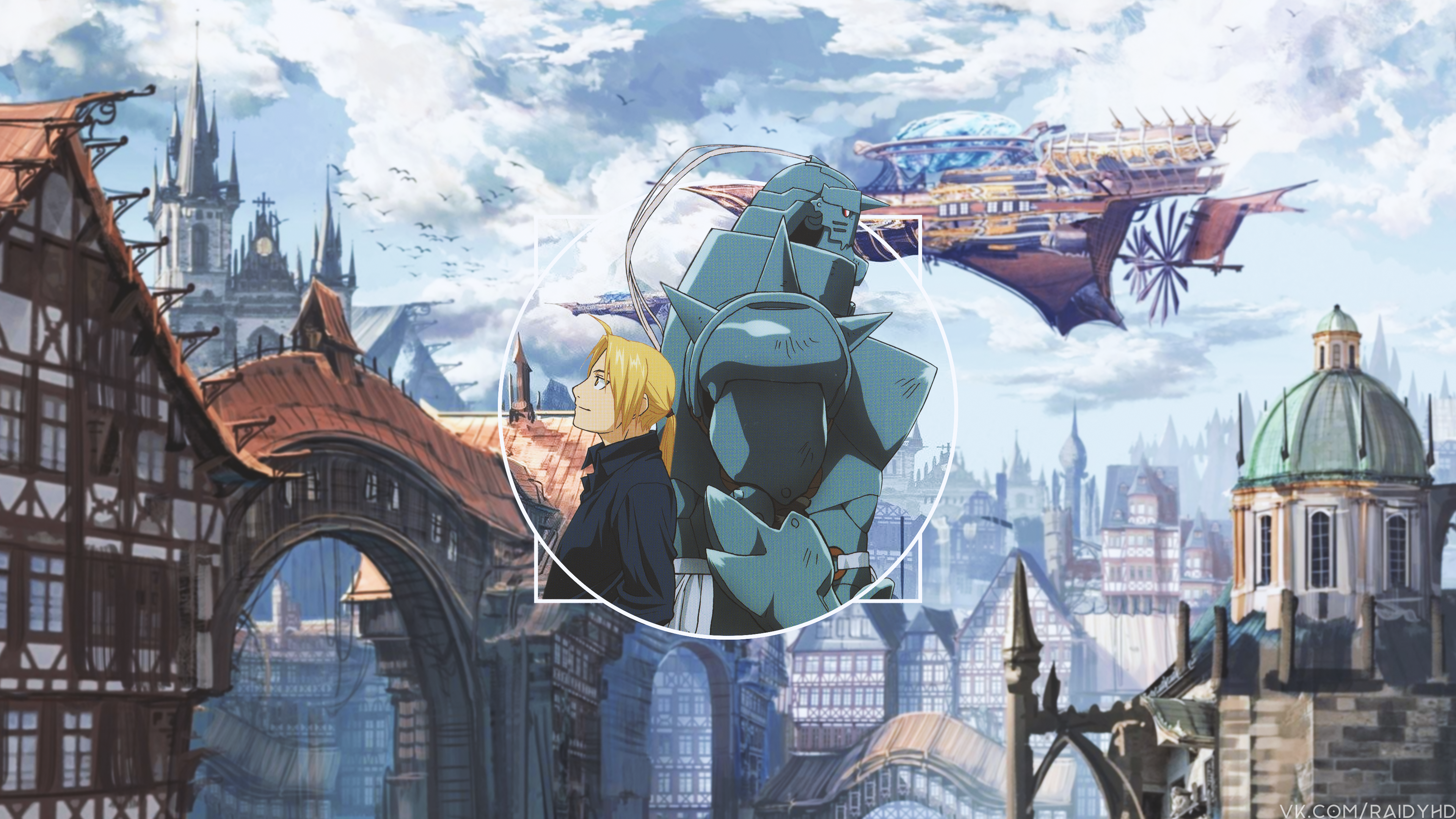 Edward Elric and Alphonse Elric from Fullmetal Alchemist HD Wallpaper