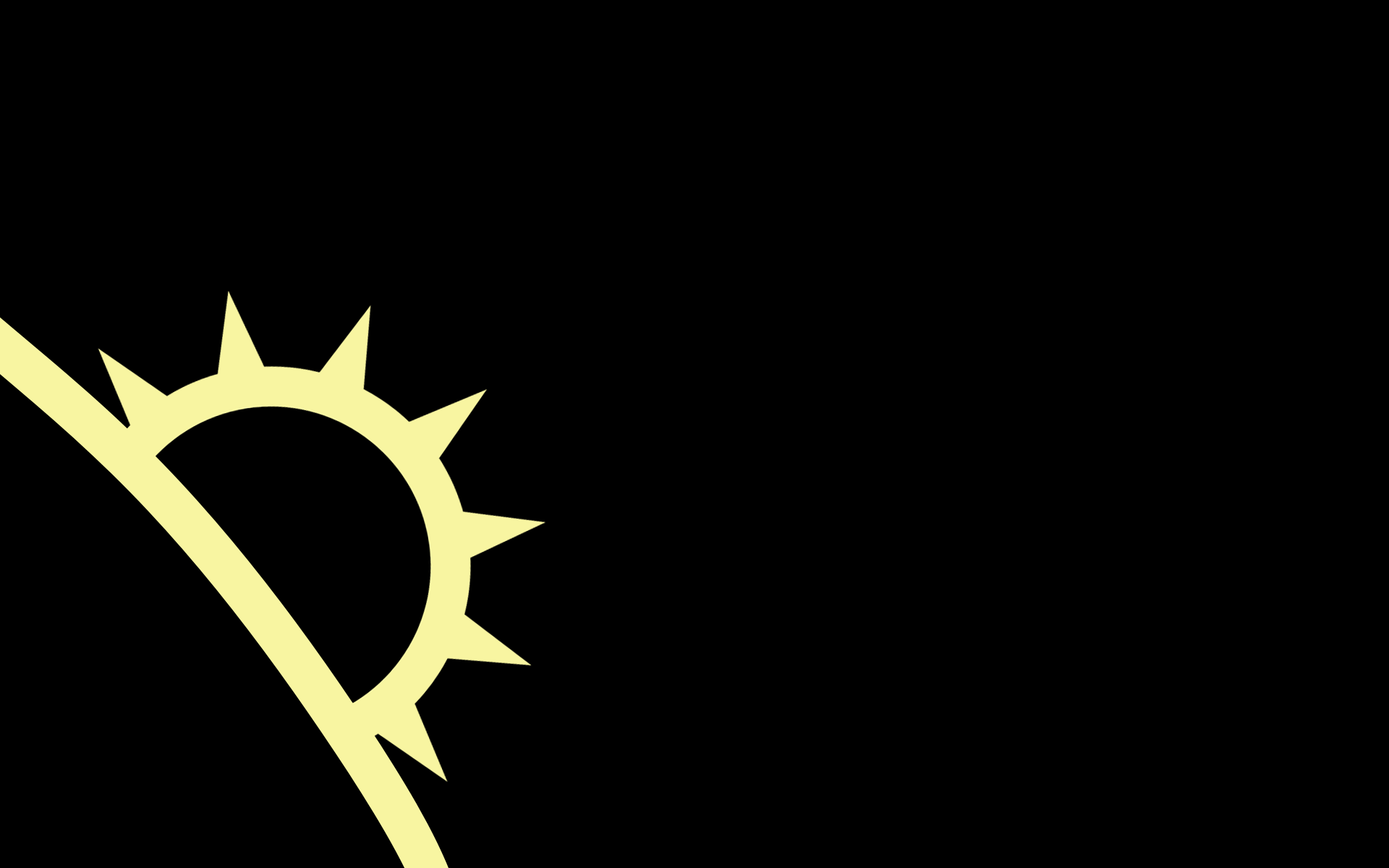Starbound planet with sun rising HD Wallpaper