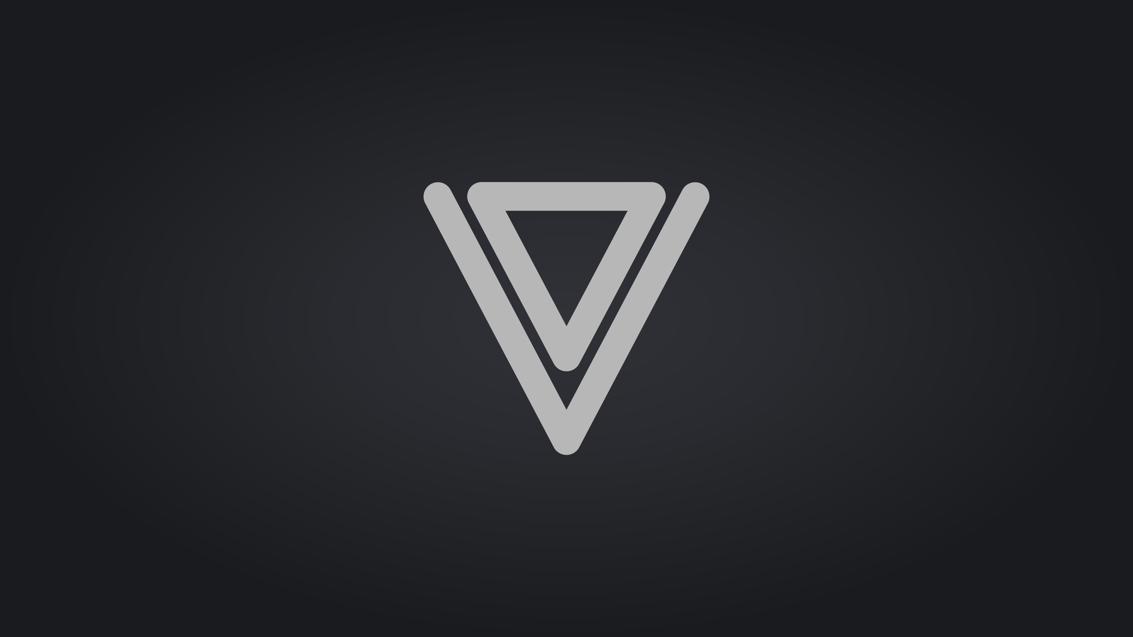 Minimalist double triangle digital art HD Wallpaper