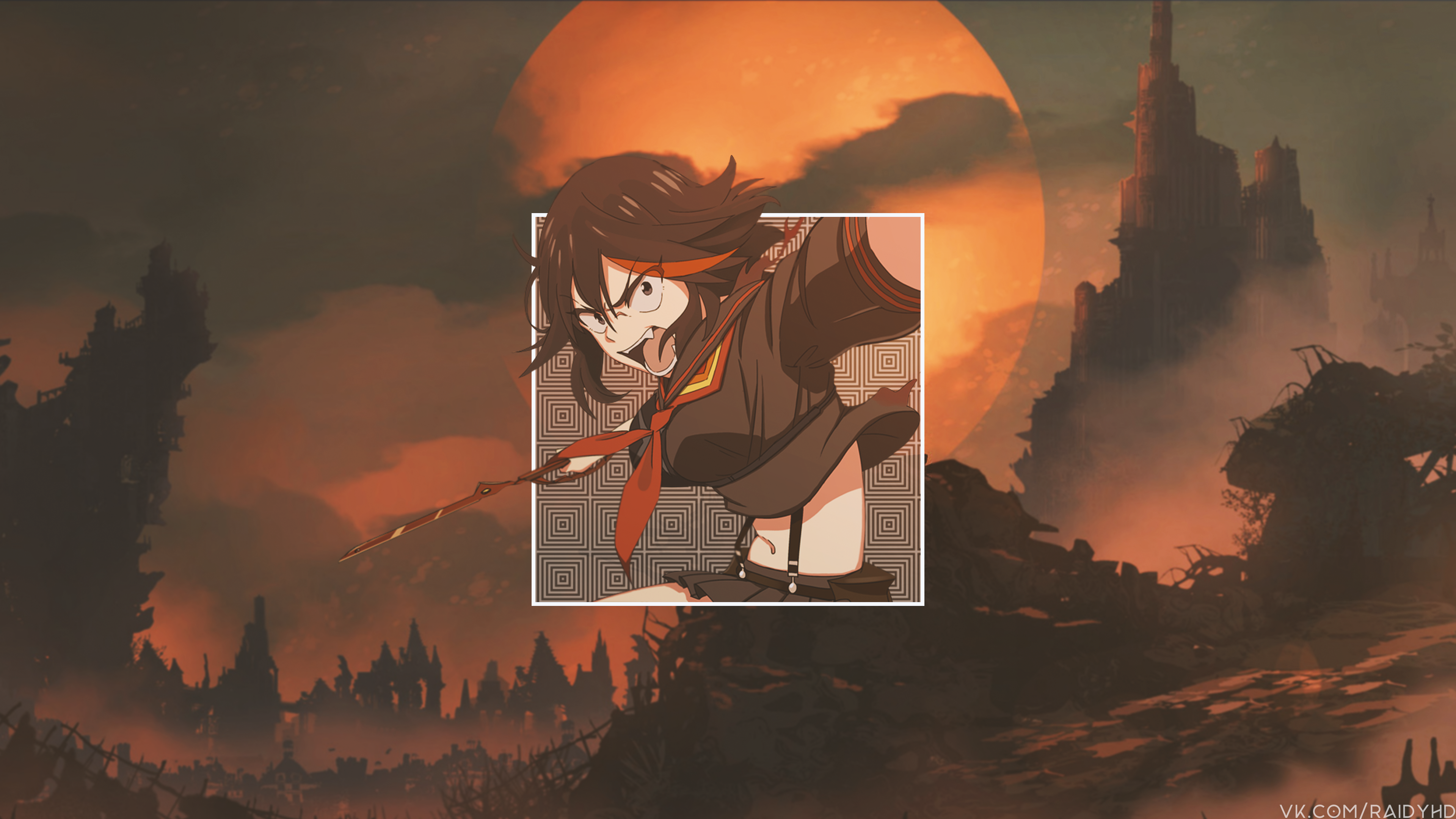4K Matoi Ryuuko from Kill la Kill HD Wallpaper