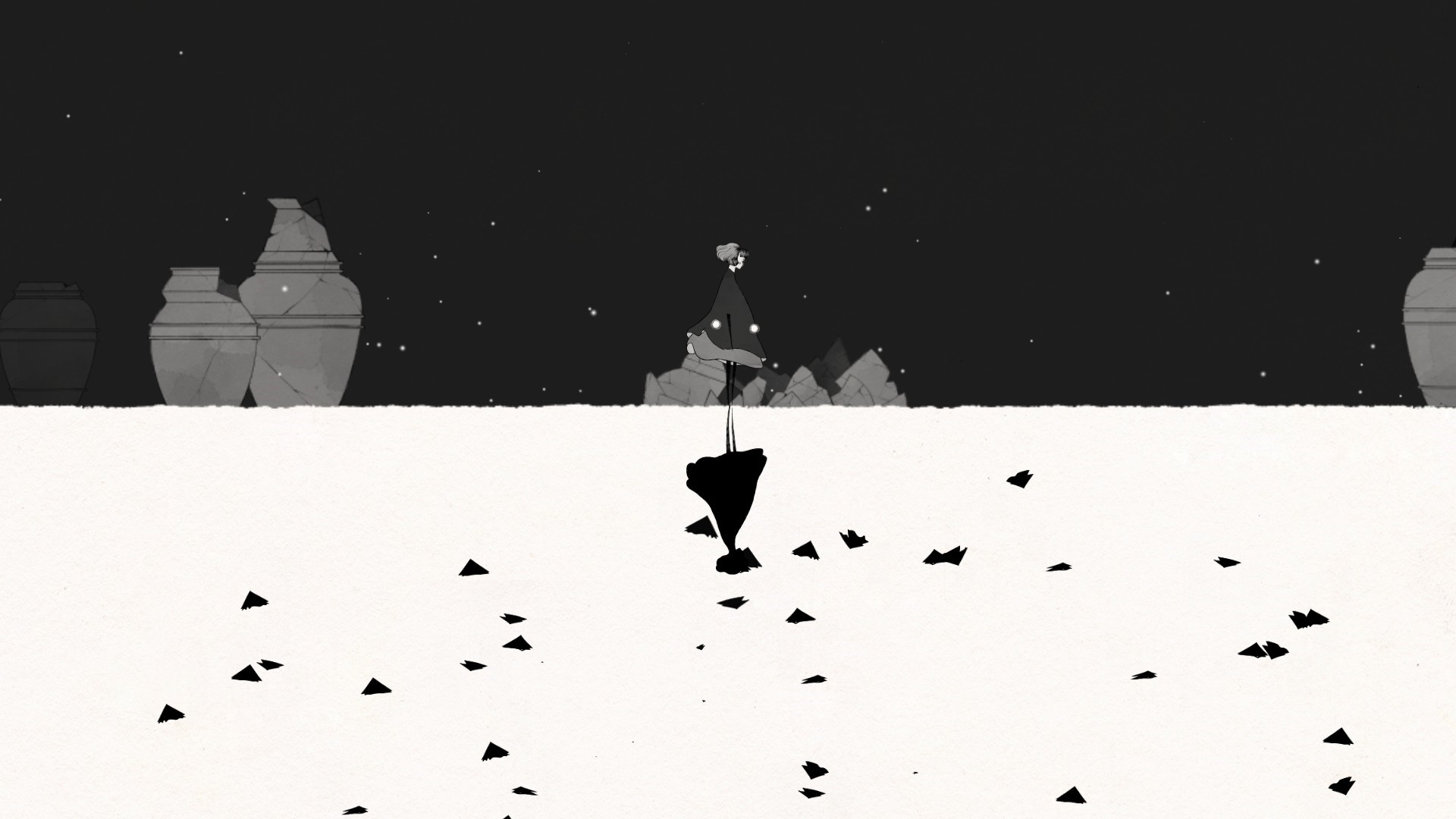 Gris video game art HD Wallpaper
