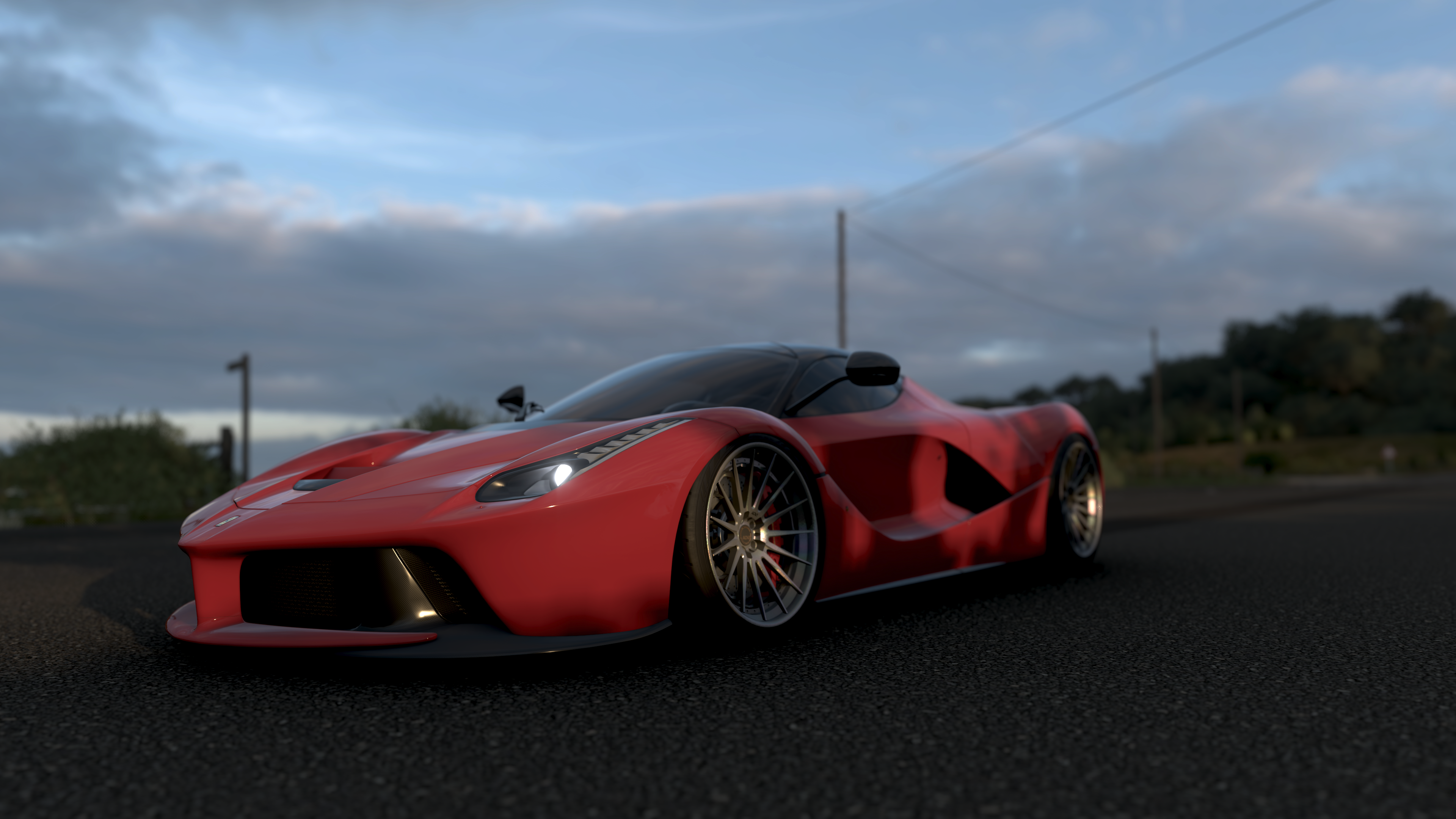 4K Forza Horizon 4 Red Ferrari Sports Car HD Wallpaper