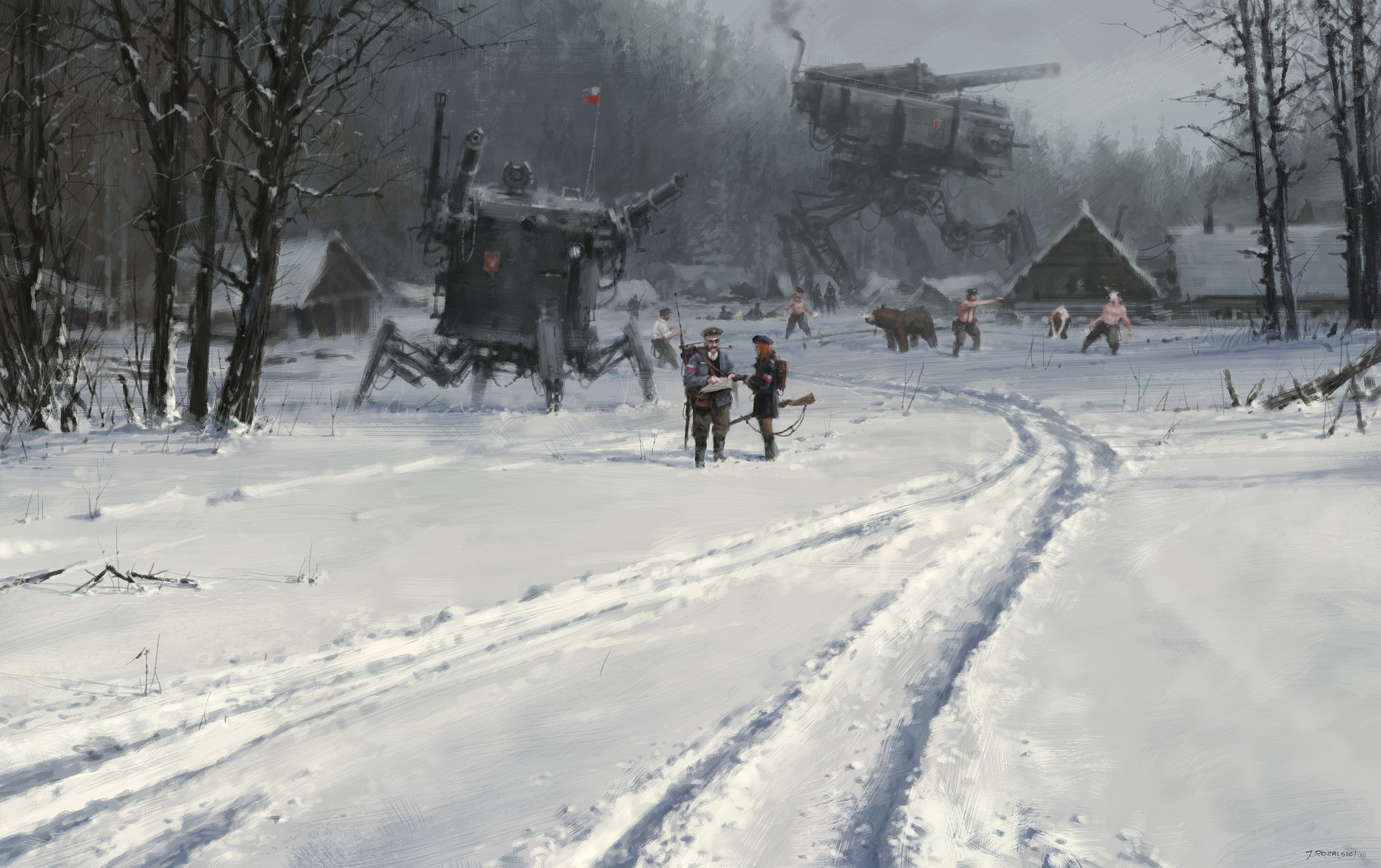Iron Harvest artwork by Jakub Różalski HD Wallpaper