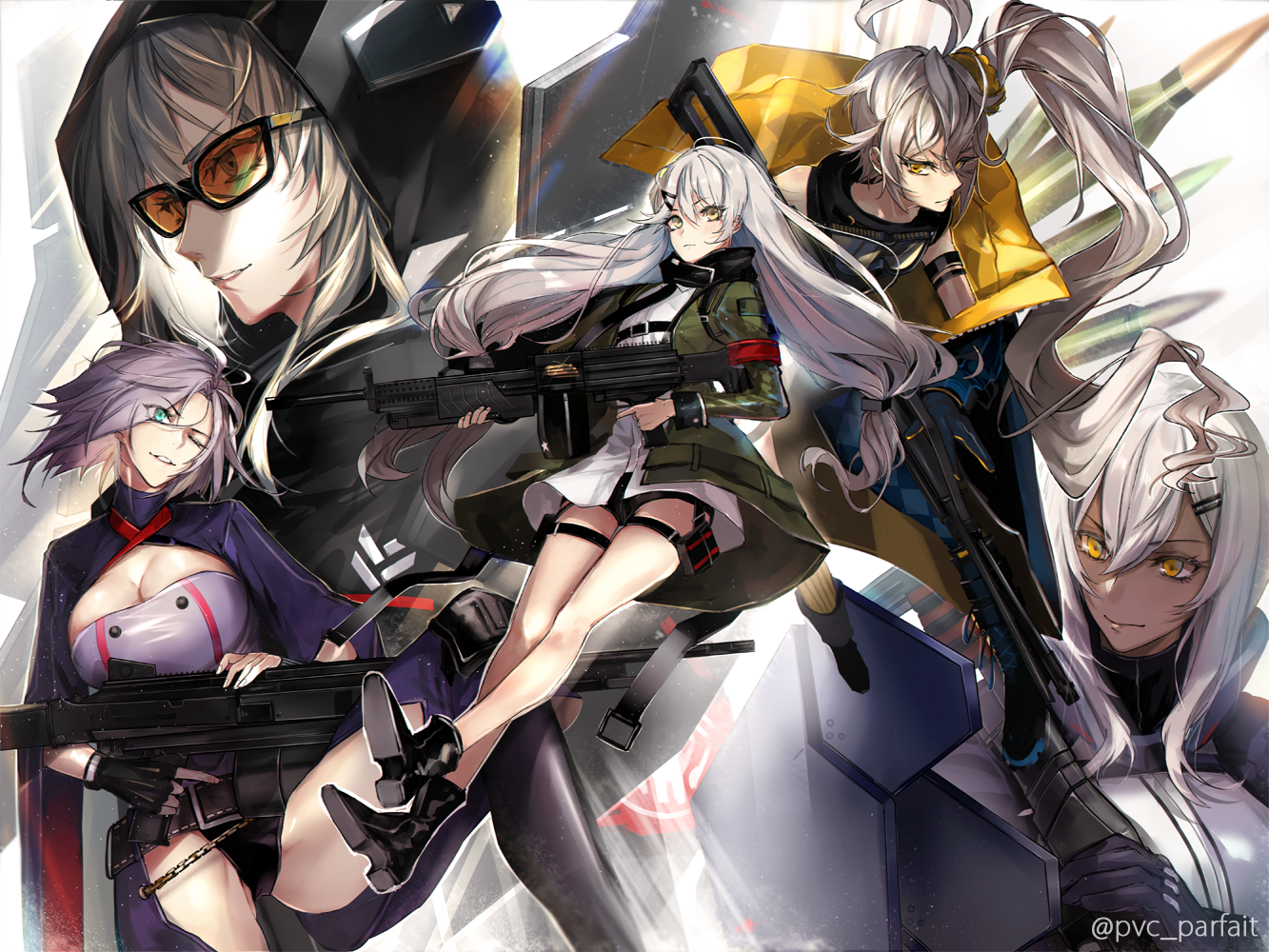 Girls Frontline anime girls with guns HD Wallpaper