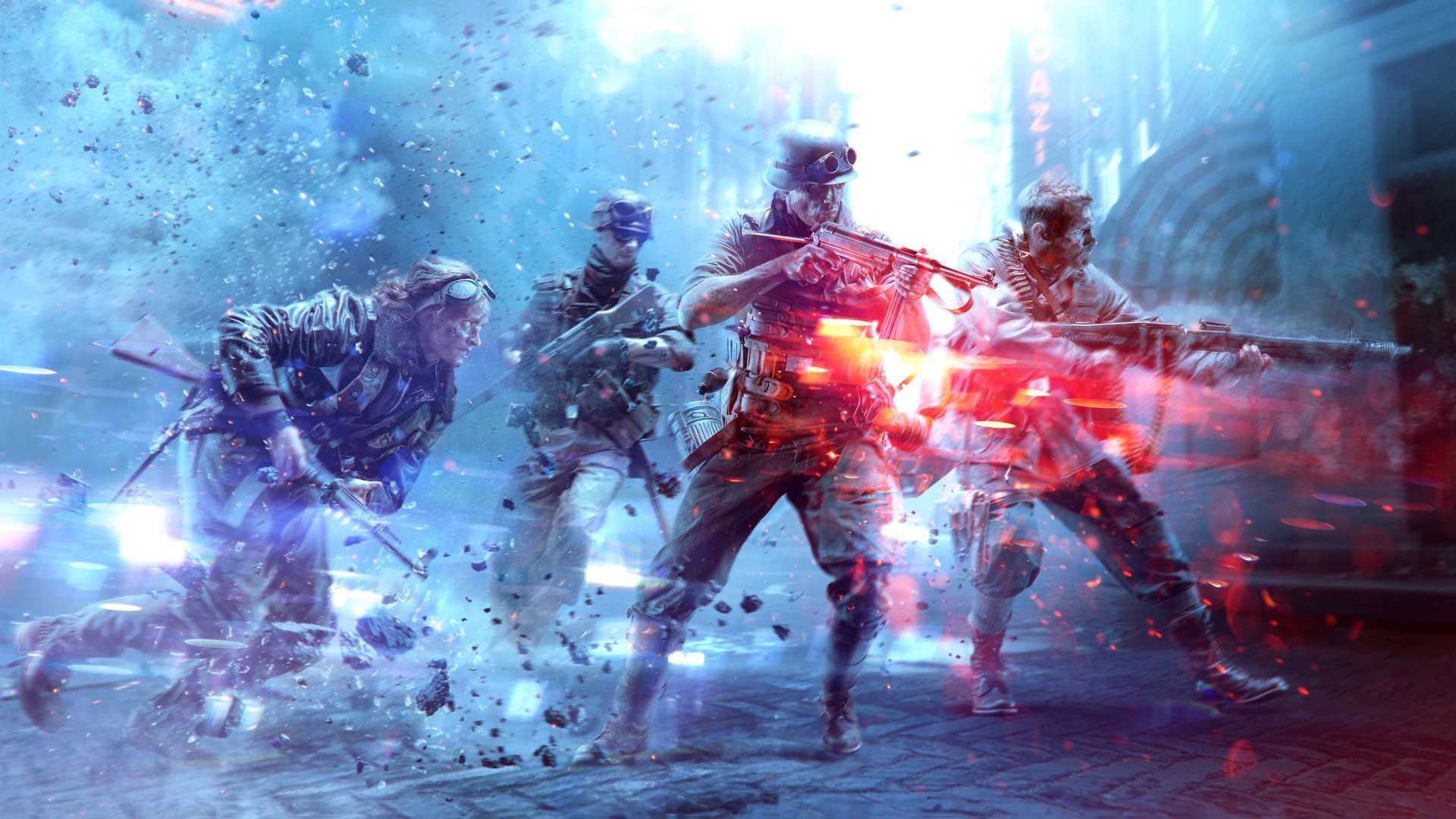 Battlefield V soldiers in combat HD Wallpaper