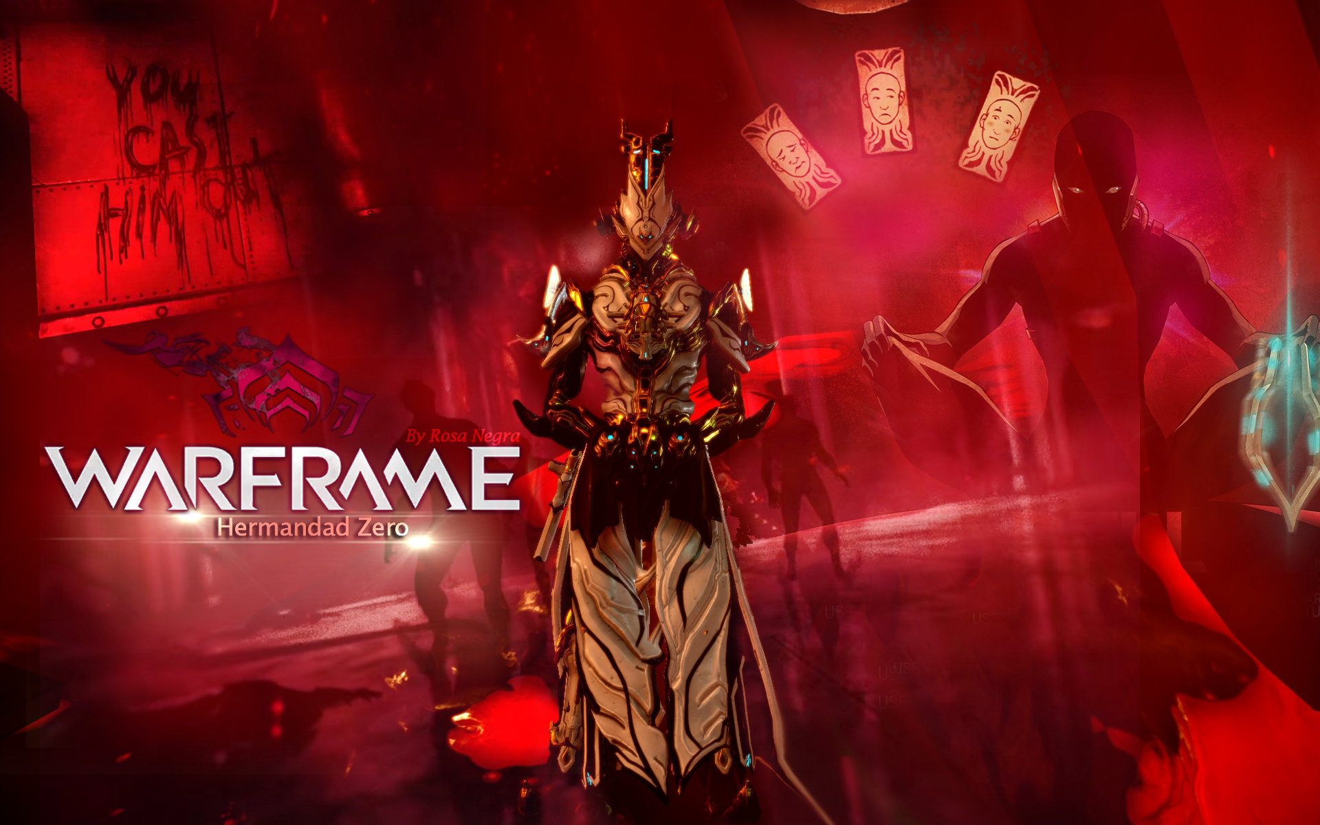 Warframe: Hermandad Zero by Rosa Negra HD Wallpaper