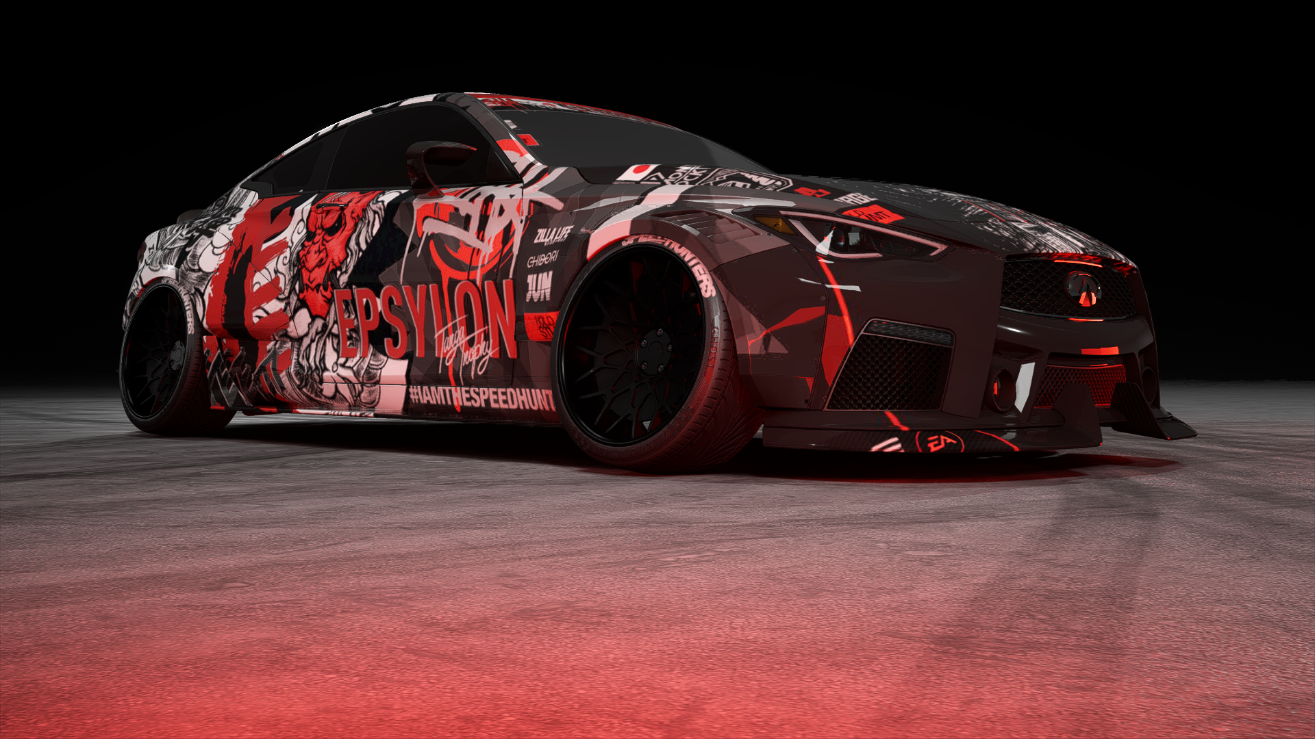 Infiniti Q60 from Need for Speed with custom livery HD Wallpaper