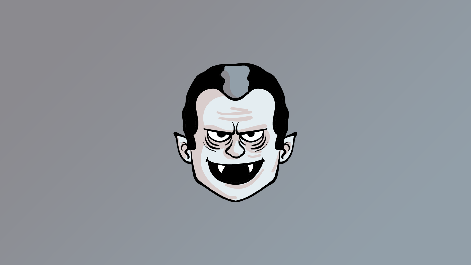 Cartoon vampire with fangs HD Wallpaper