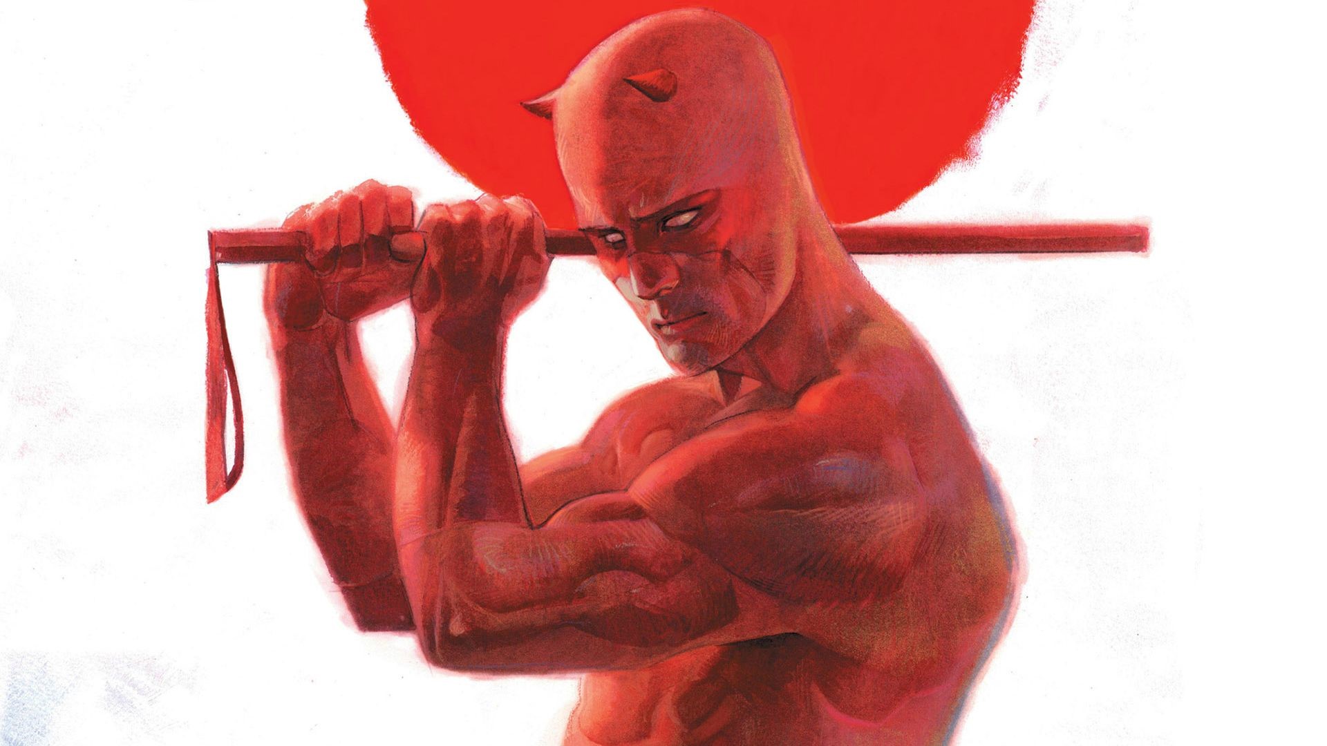 Daredevil from Marvel Comics holding a billy club HD Wallpaper