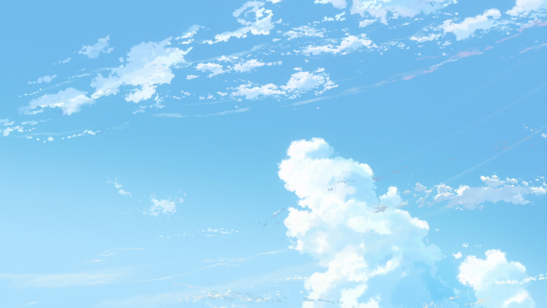 Clear Sky with Clouds HD Wallpaper
