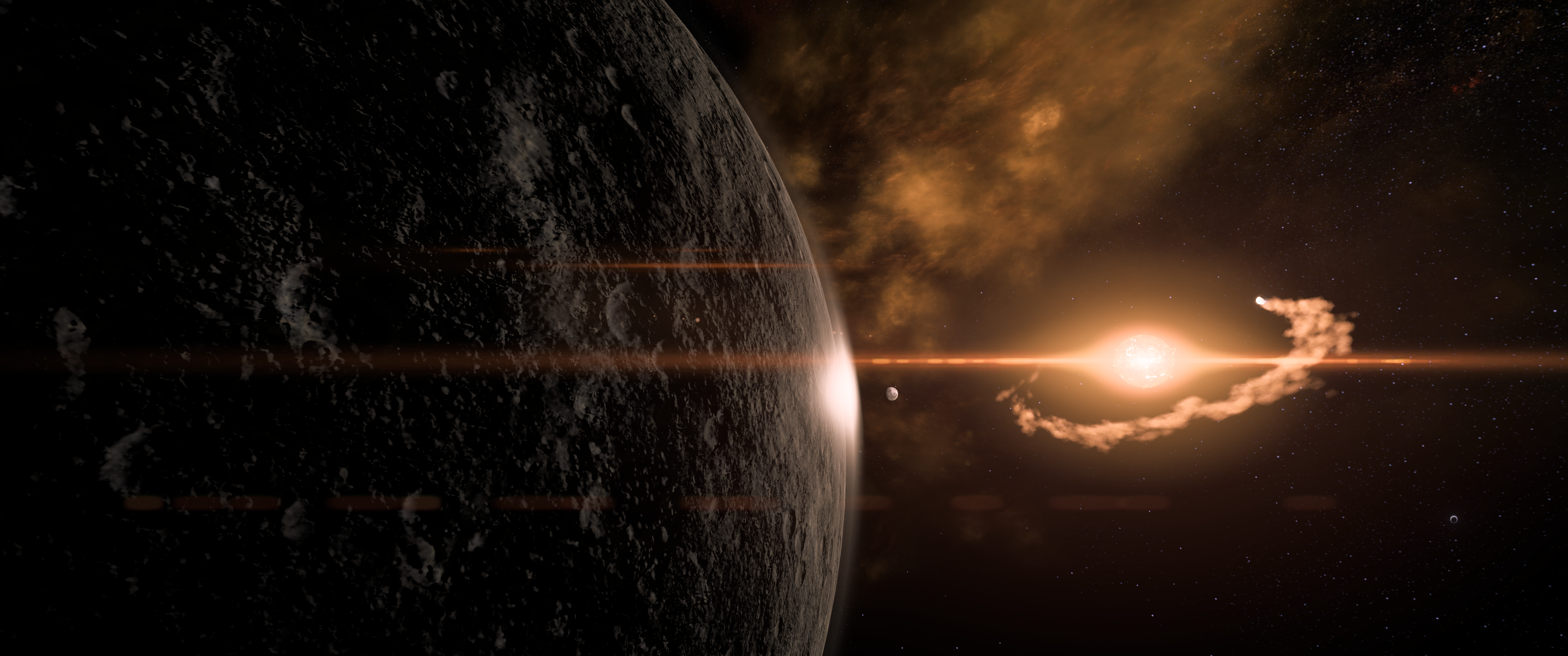 Mass Effect: Andromeda - Planet and Star HD Wallpaper
