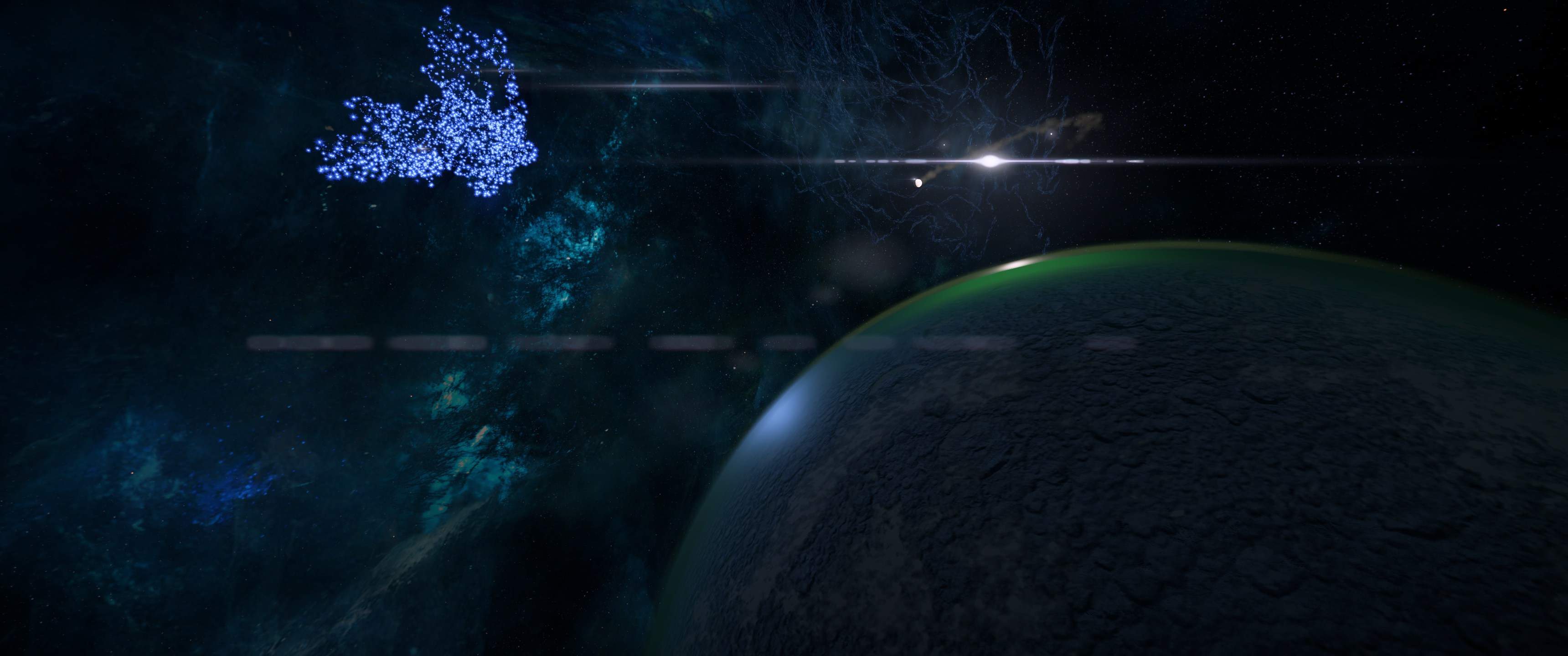 Mass Effect: Andromeda planet and nebula HD Wallpaper