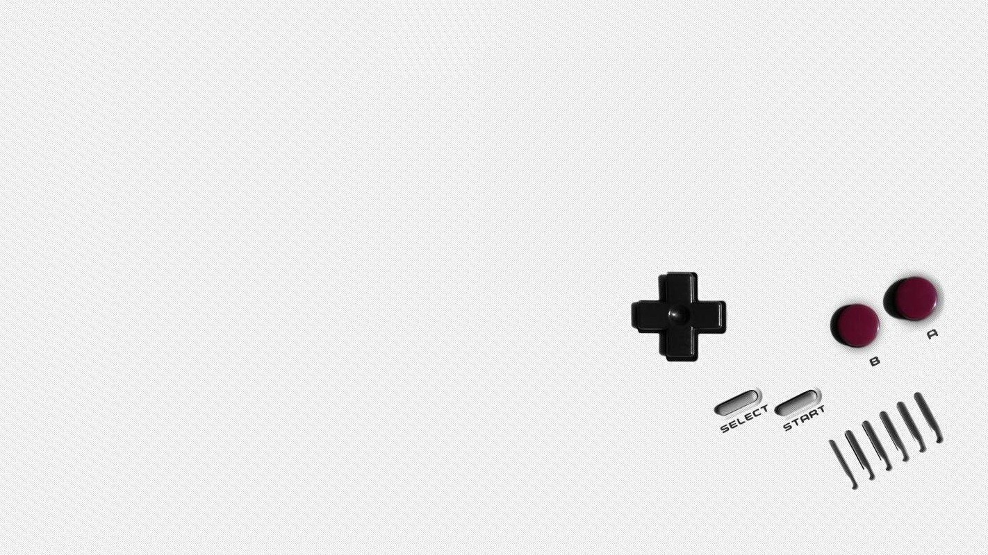 Minimalist Game Boy controller buttons HD Wallpaper
