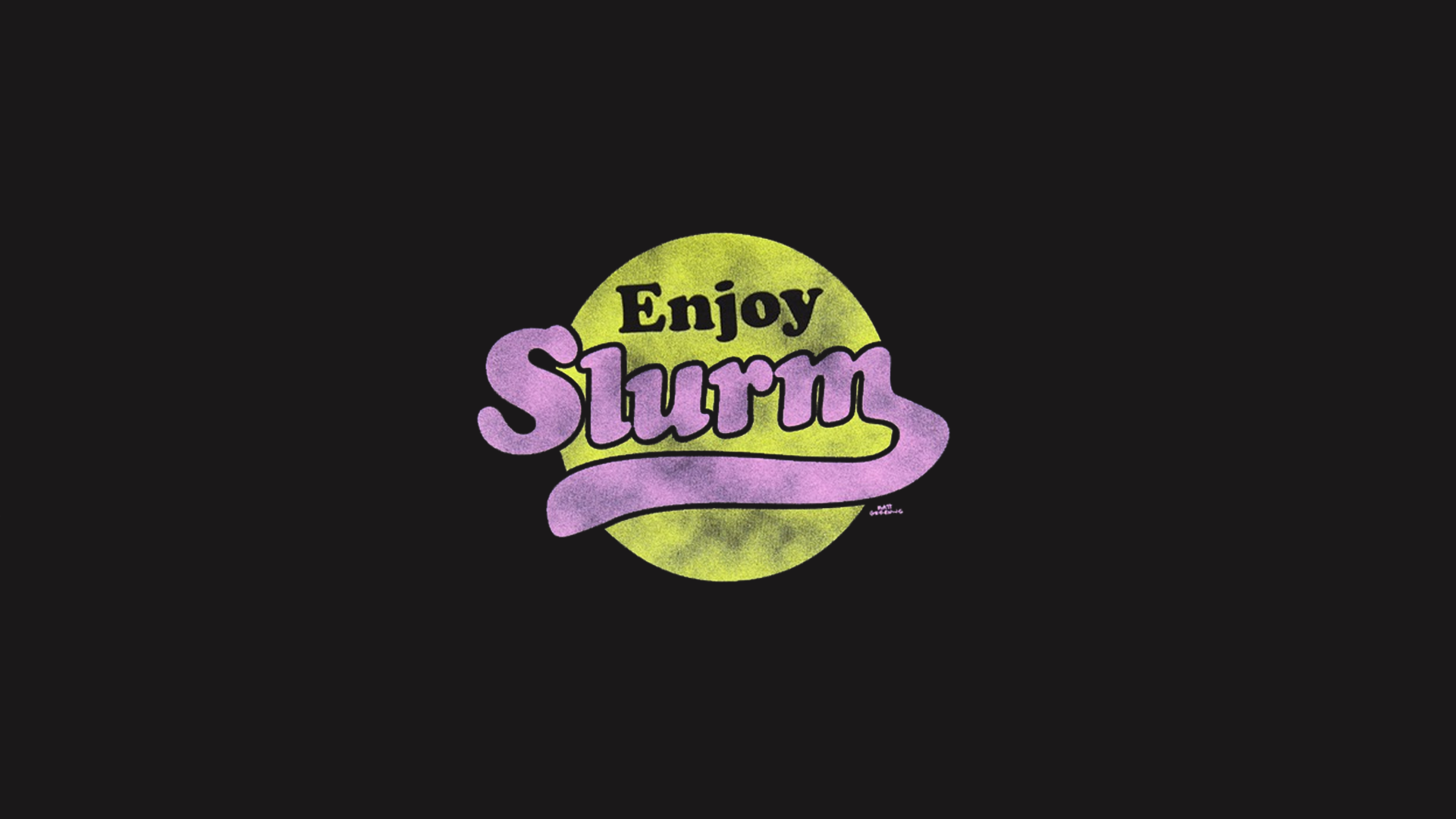 Enjoy Slurm logo from Futurama HD Wallpaper