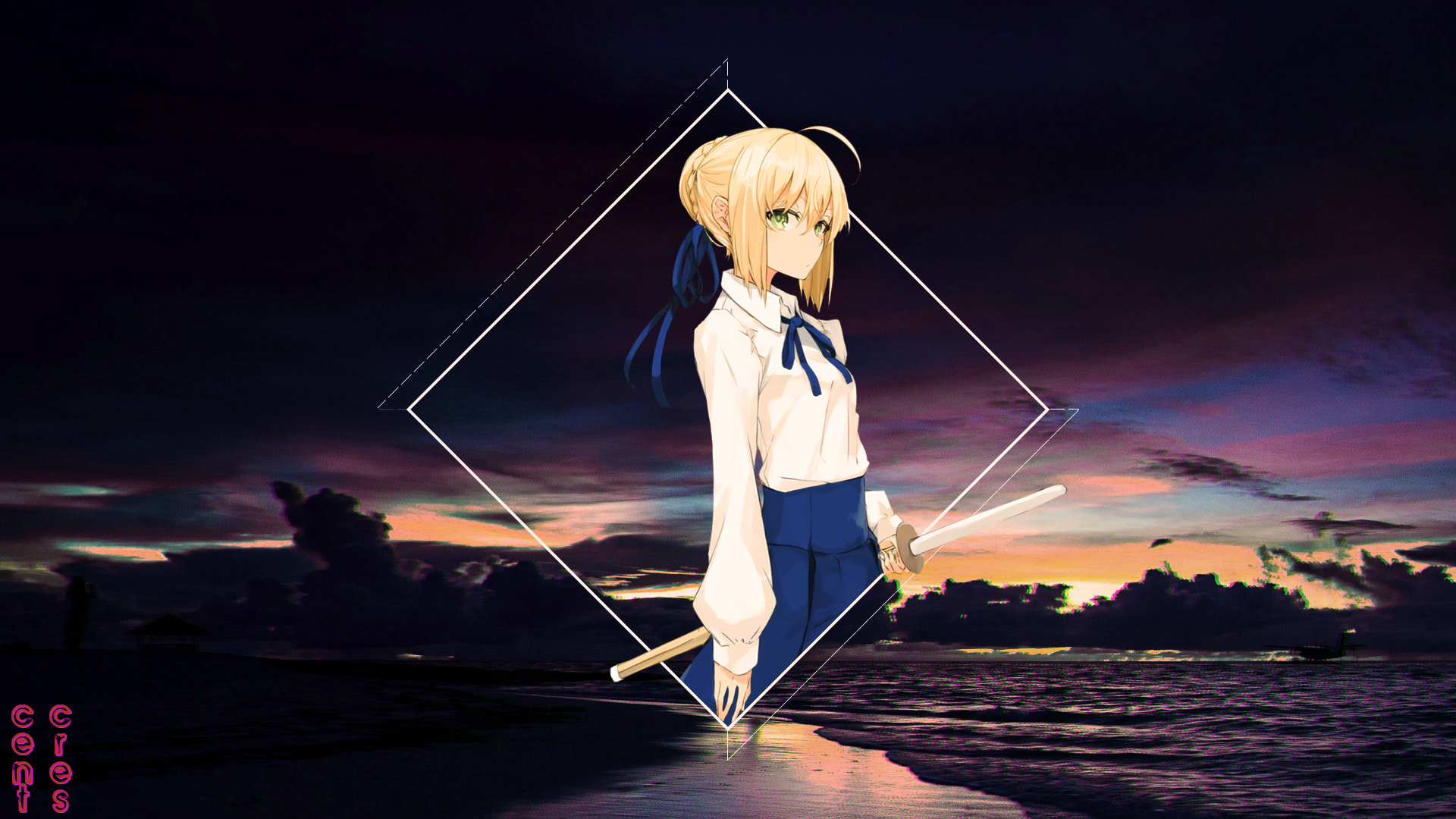 Saber from Fate/Grand Order with sword HD Wallpaper