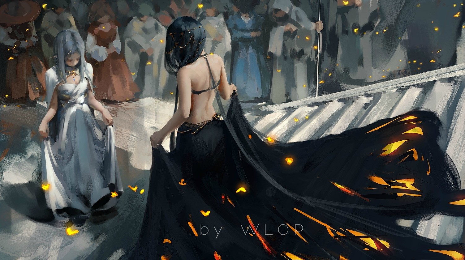 Fantasy Art by WLOP Featuring Ling Feng HD Wallpaper